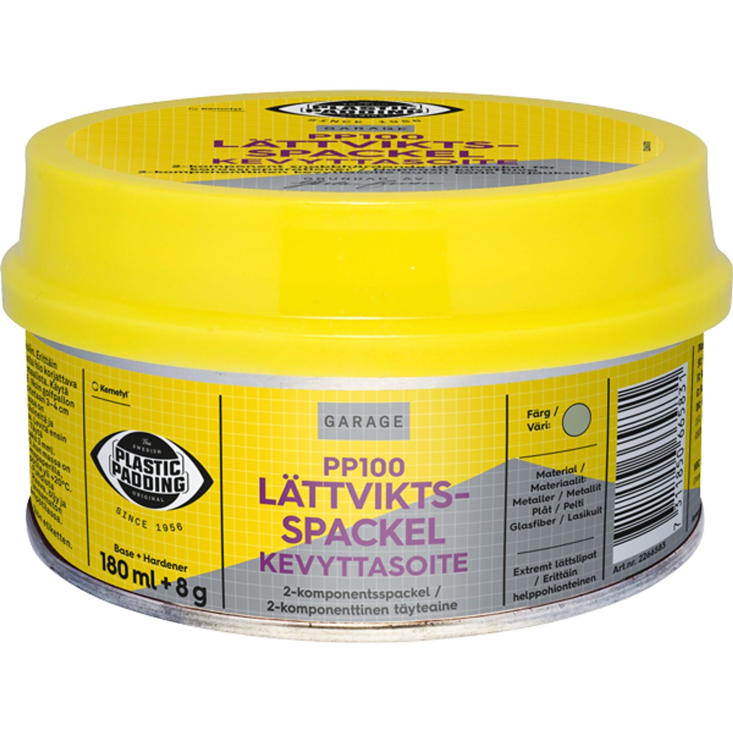 Letvægtsspartel Plastic Padding PP100 180ml