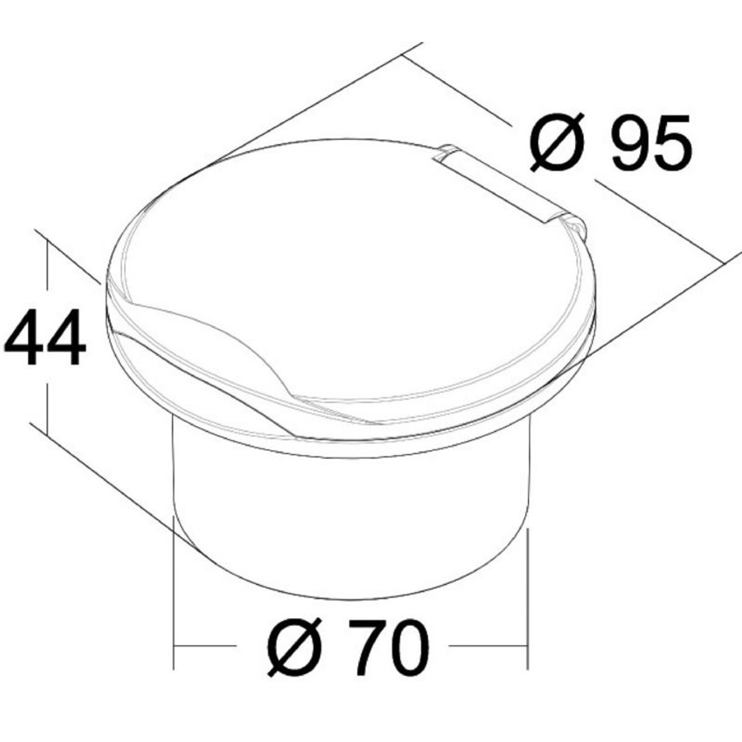 Classic Evo däcksdusch med Mizar tryckknappsdusch, BULK-förpackning 10 st.