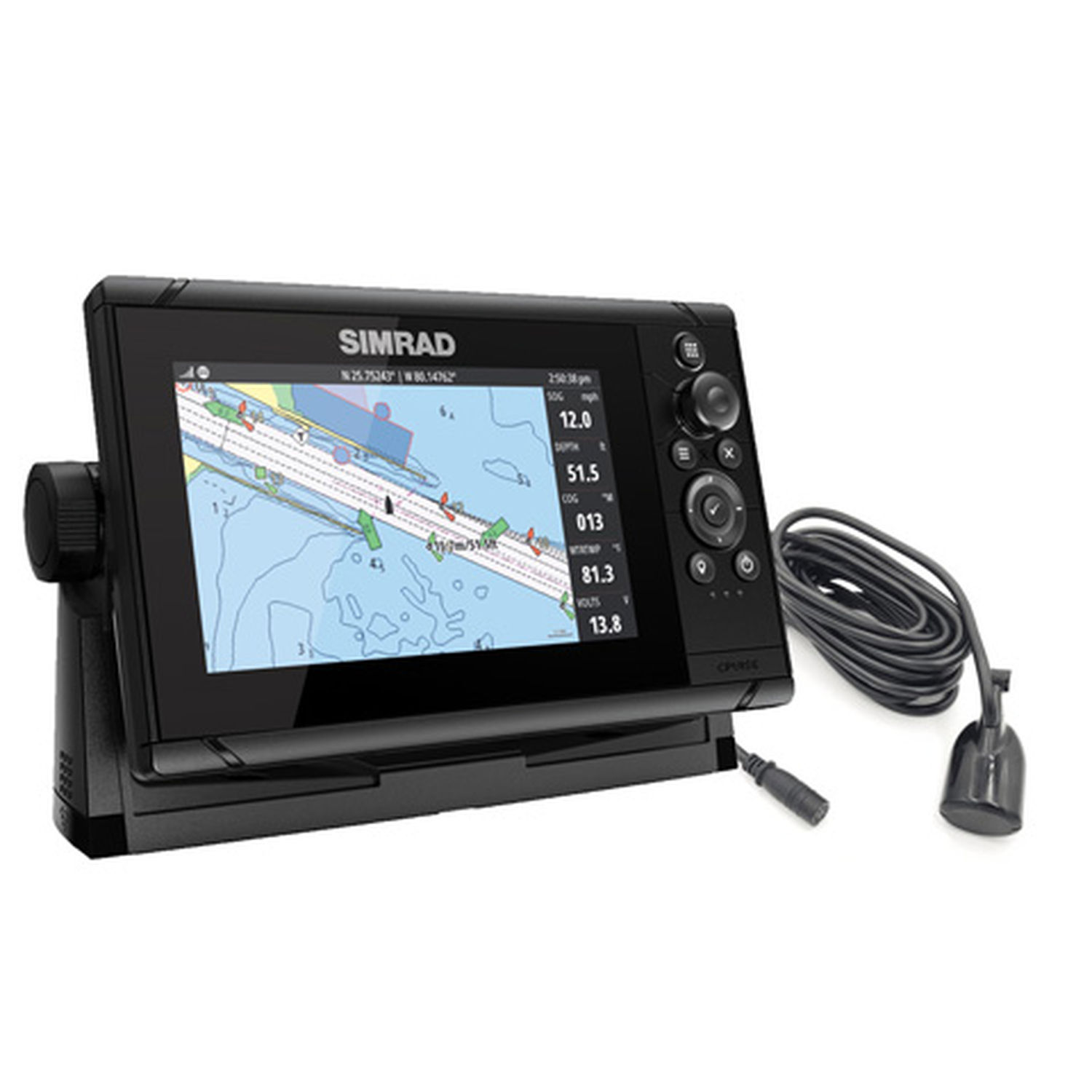 Simrad Cruise 7" med Basiskart og 83/200 Svinger