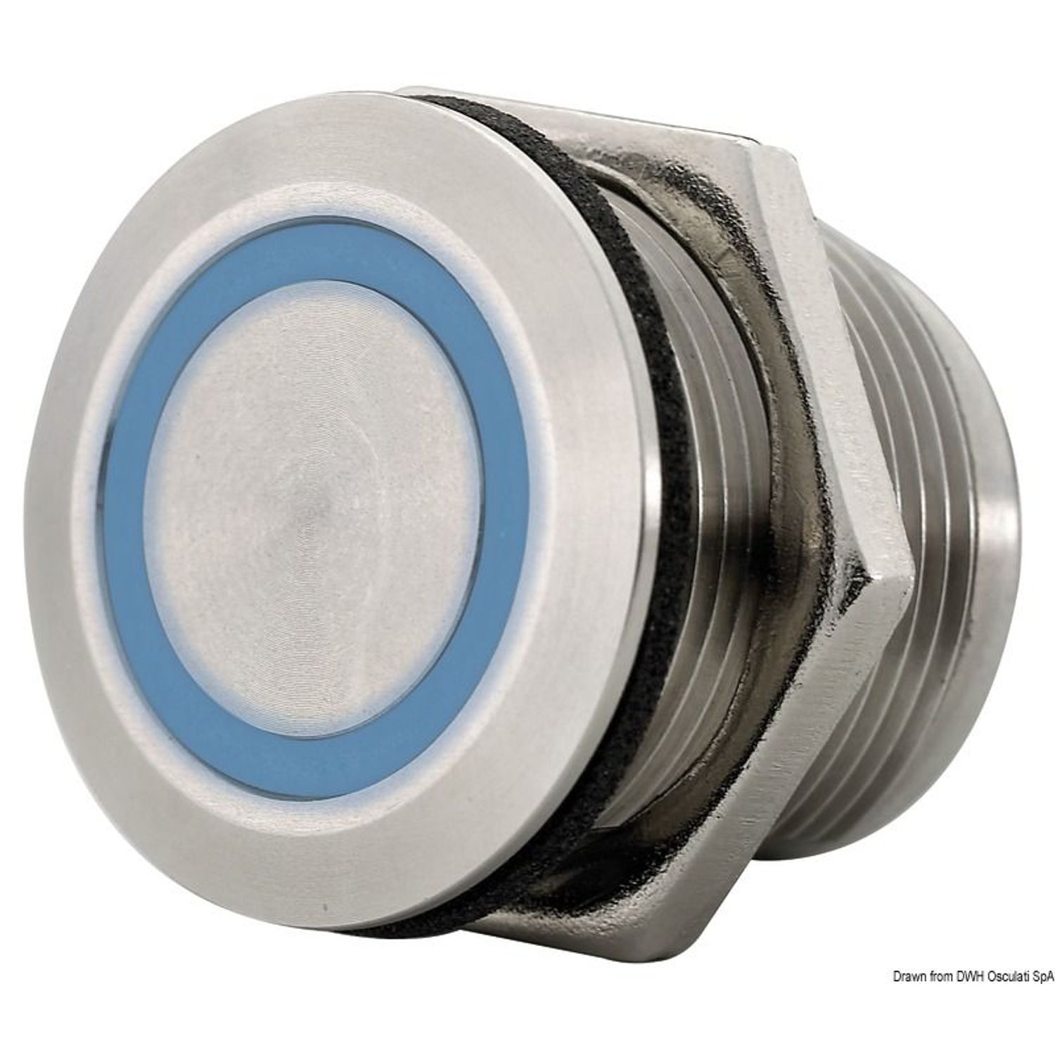 Dimmbar touchbryter for LED-lys Ø 19 mm