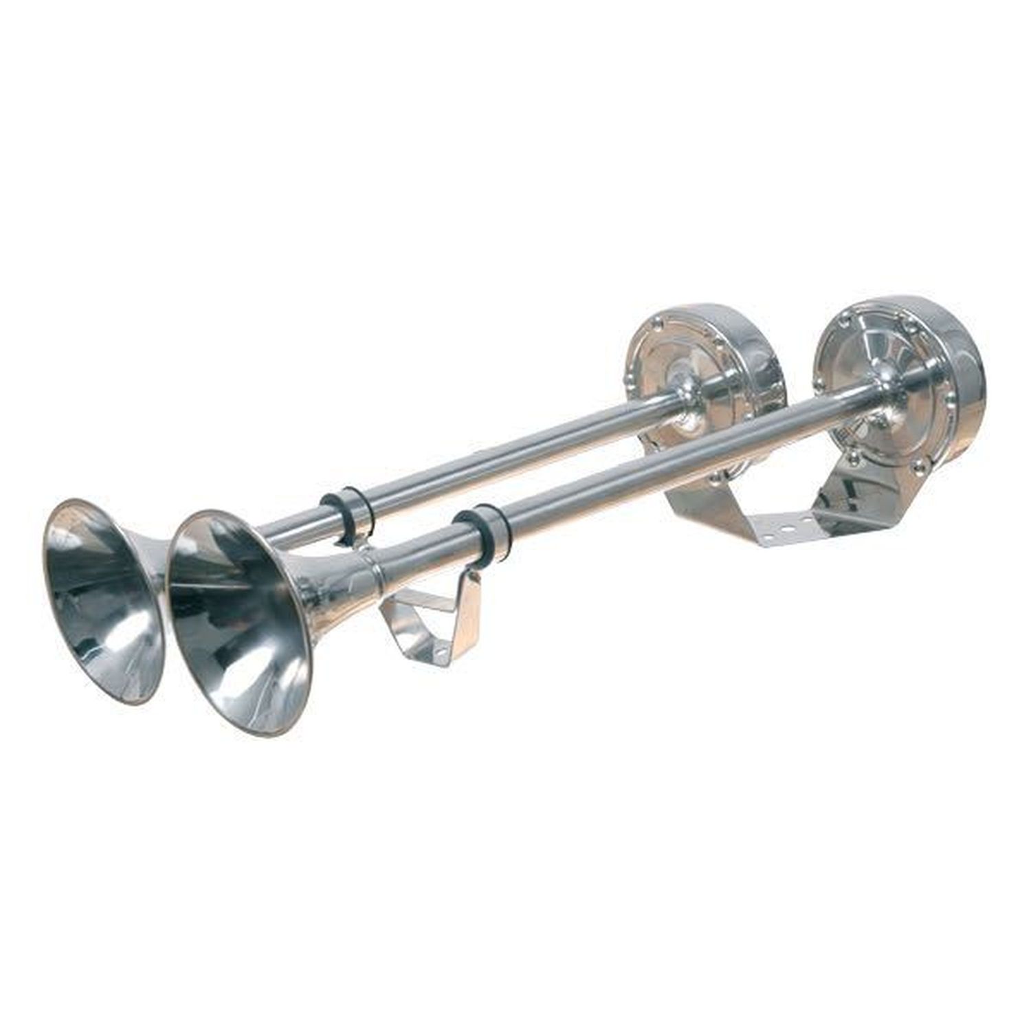 Trumpet Signalhorn Dubbelt 12v 115+5db RF Stål