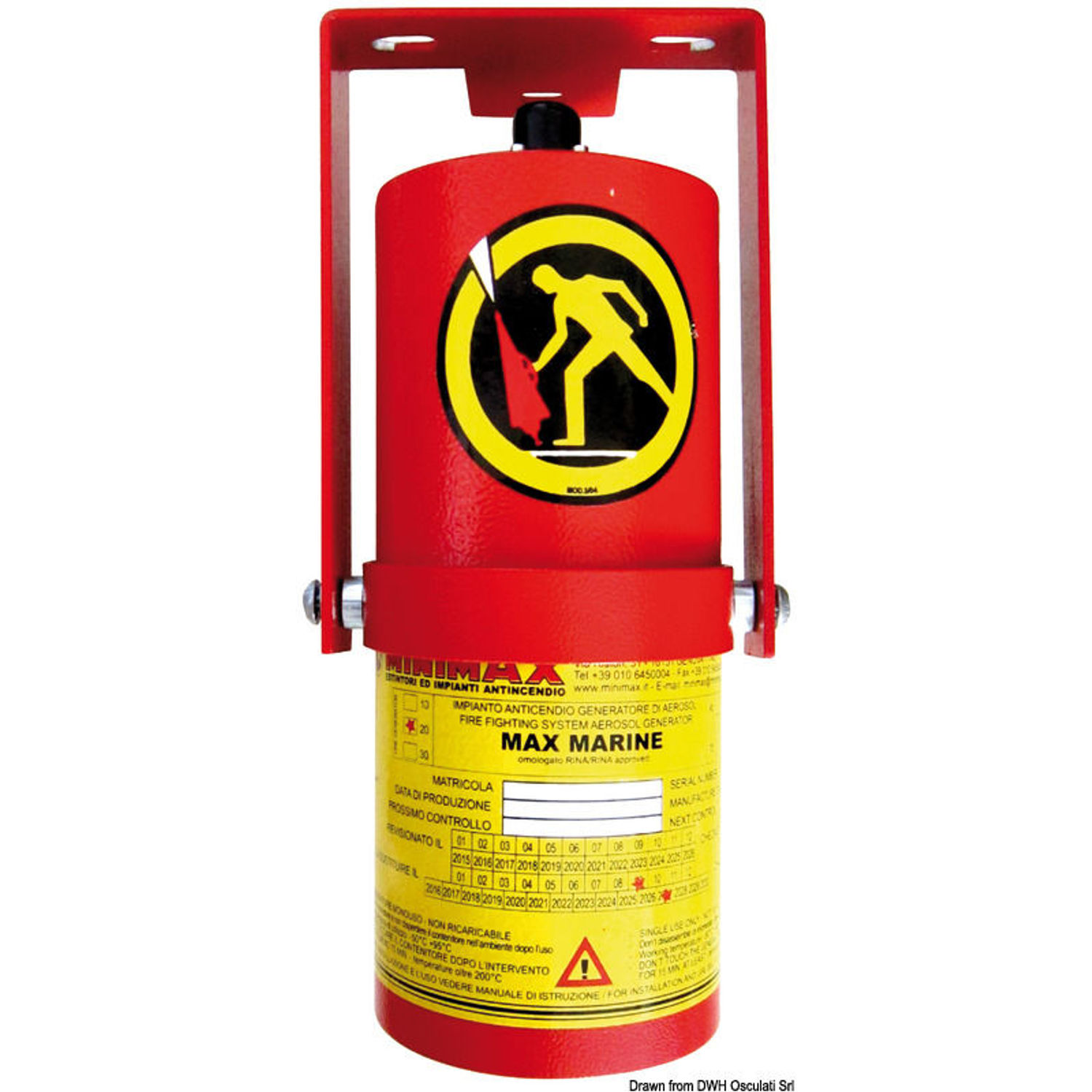 Max Marine 45 aerosolbrannslukkingssystem