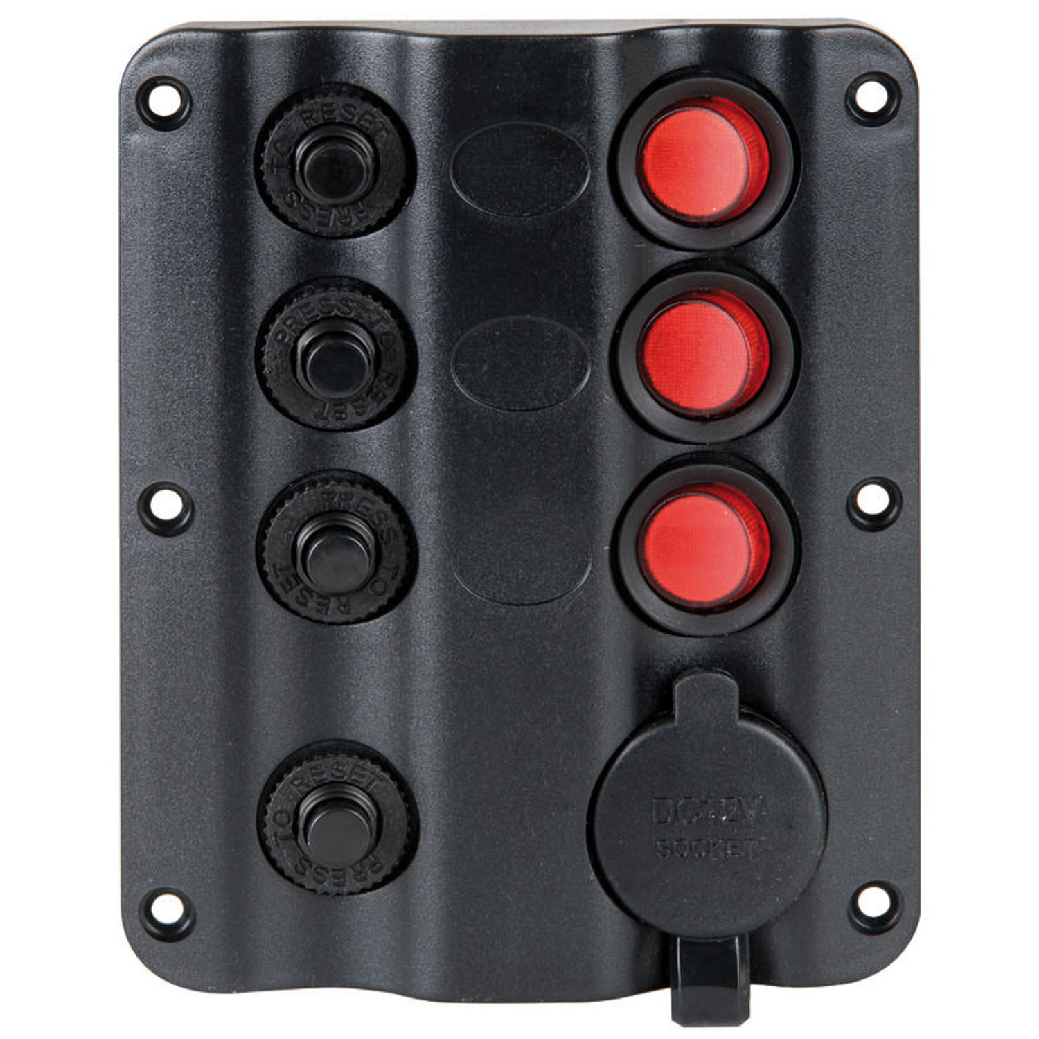 Wave elektrisk kontrolpanel 3 + cigarettænderudtag