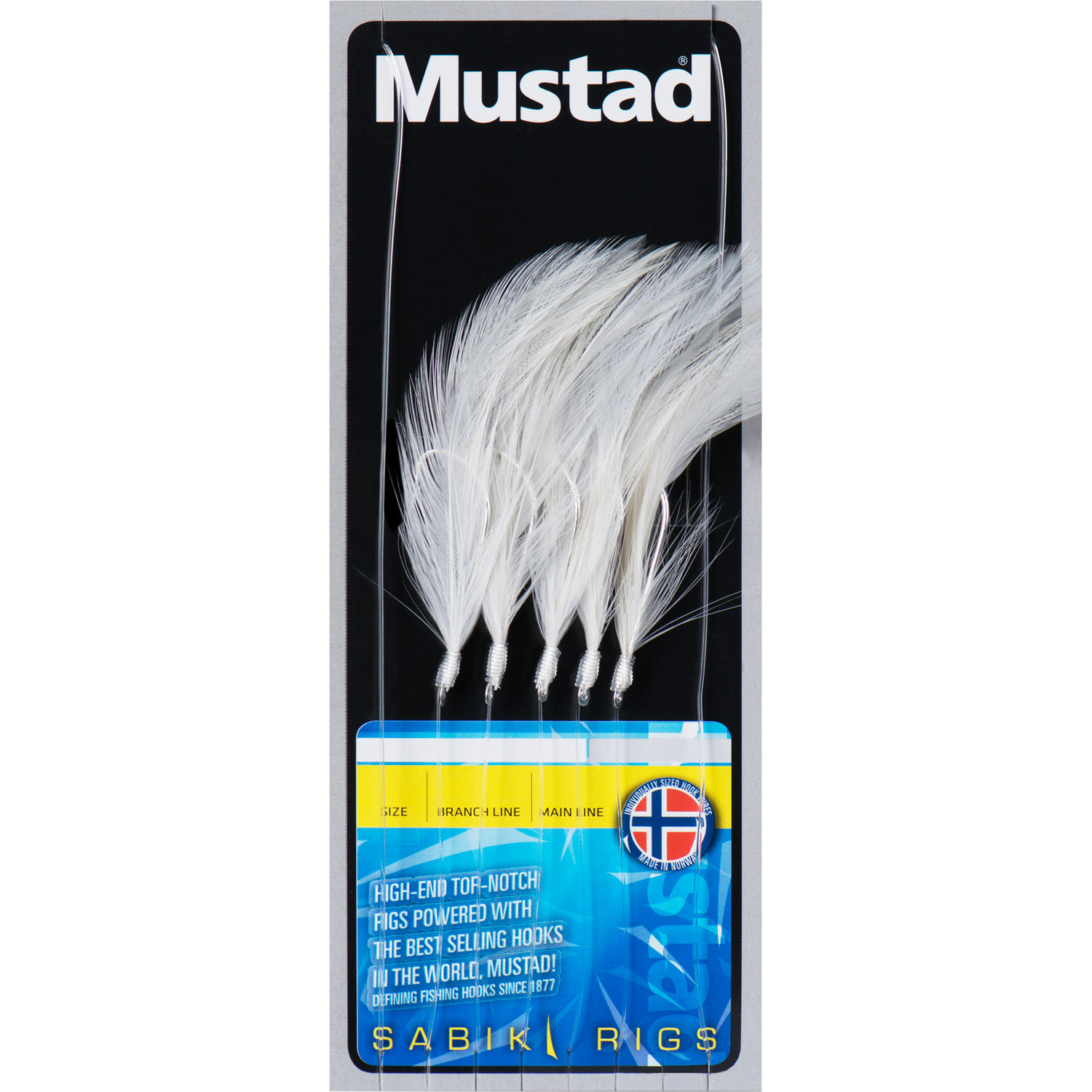 Sabiki 5 Hook White Feather Trace