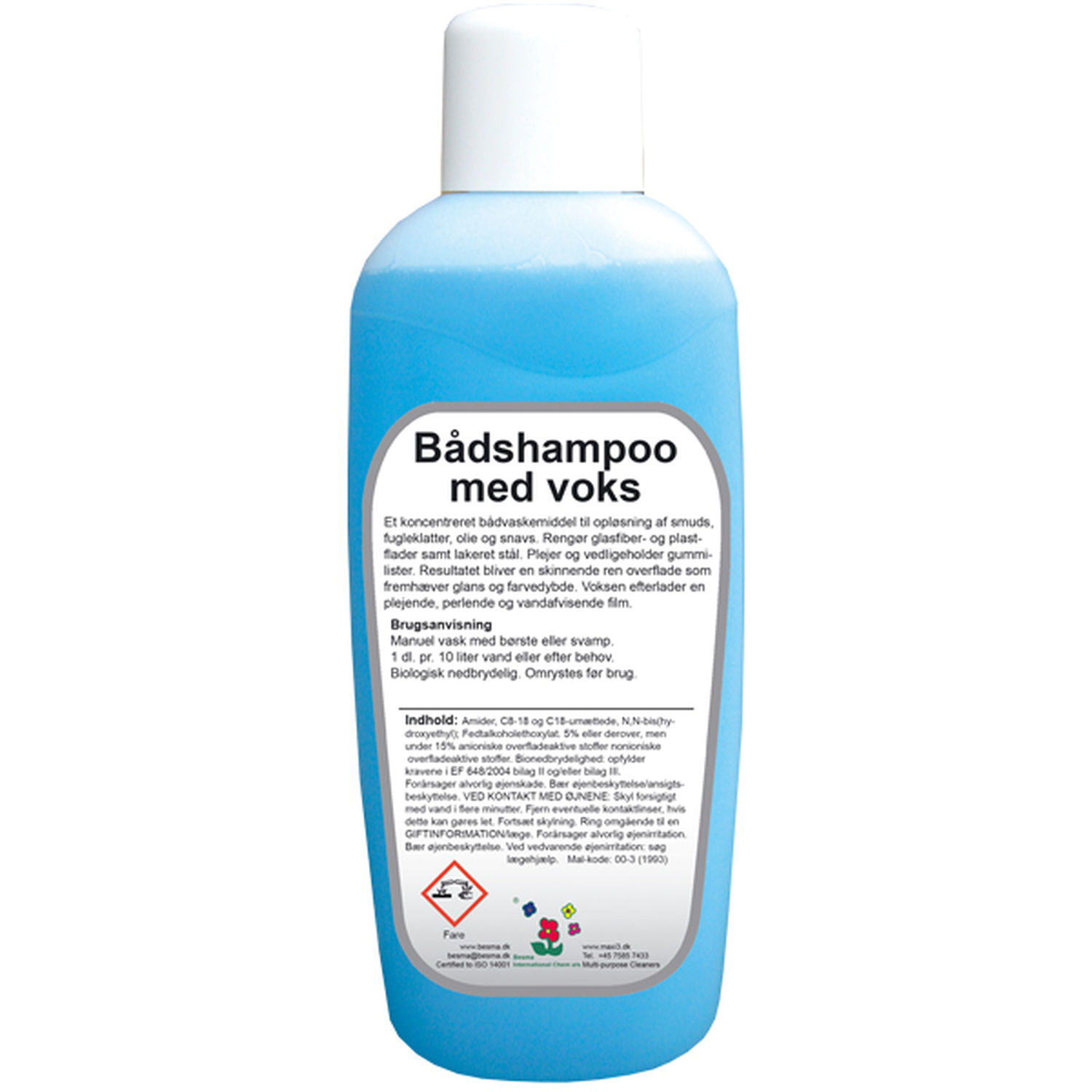 Bådshampoo med voks 1 ltr.