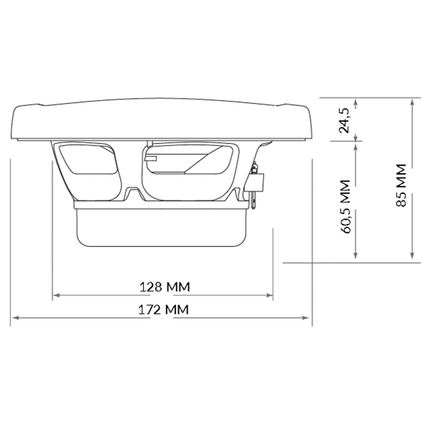 Hertz HEX 6.5 S-LD-G - 6.5"" 4Ohm marin högt. Sport GR RGB
