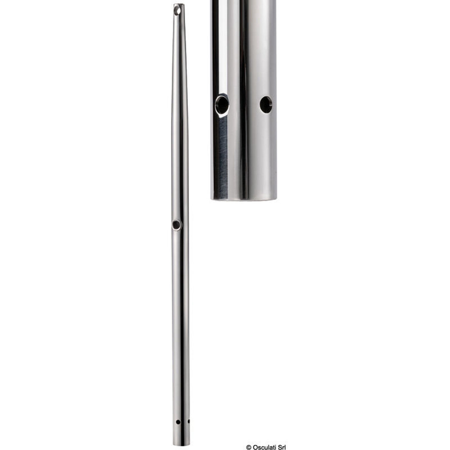 Kaidetolppa naaraspohjaan AISI316 710 mm