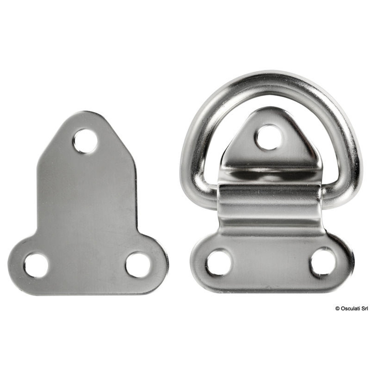 Elektropolert sammenleggbar halvring 6 mm