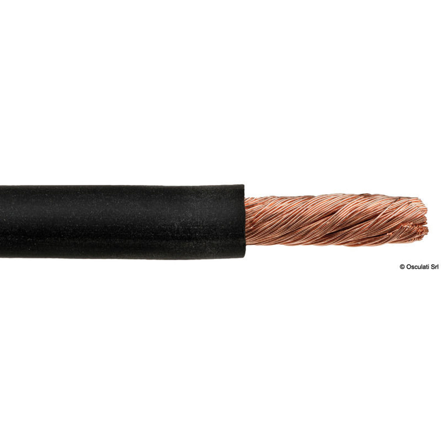 Batterikabel i kobber svart 70 mm