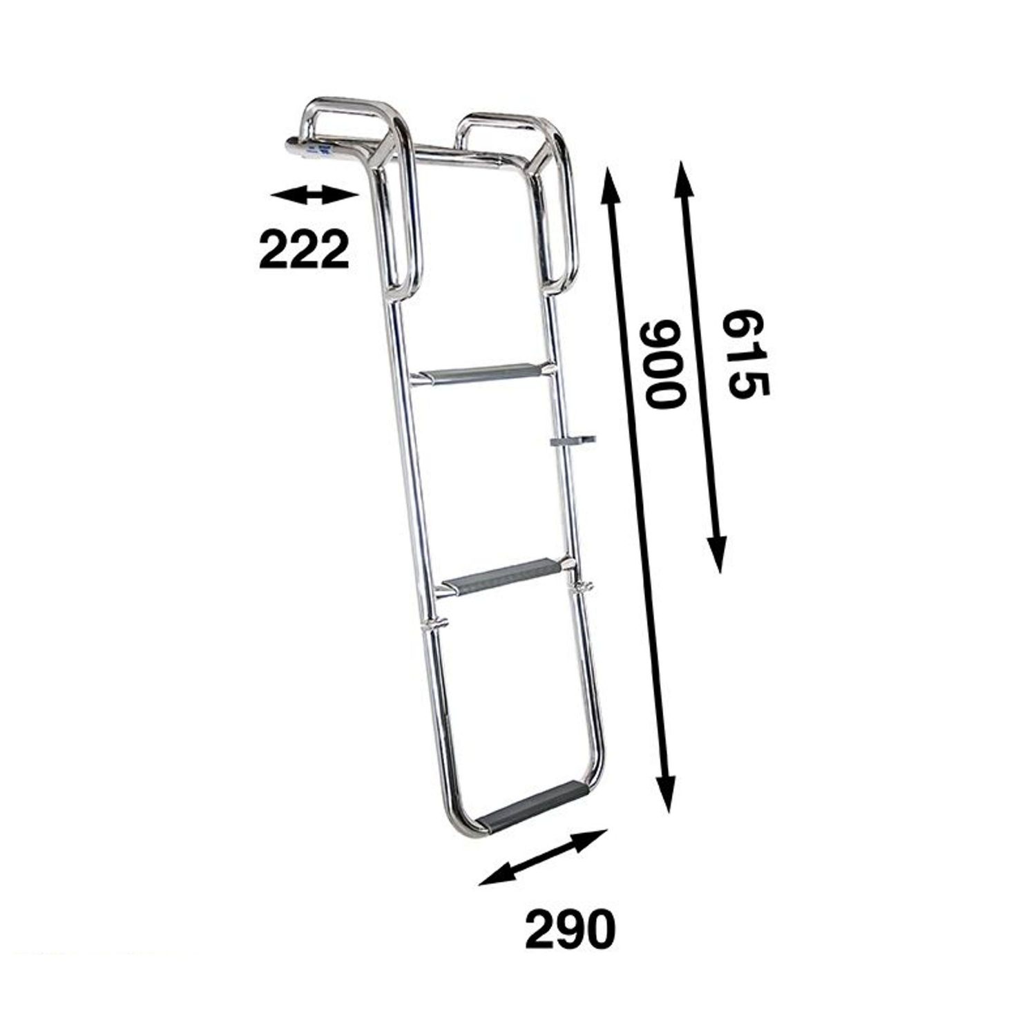 Båtsystem Baugstige 3 trinn 90 x 29 cm