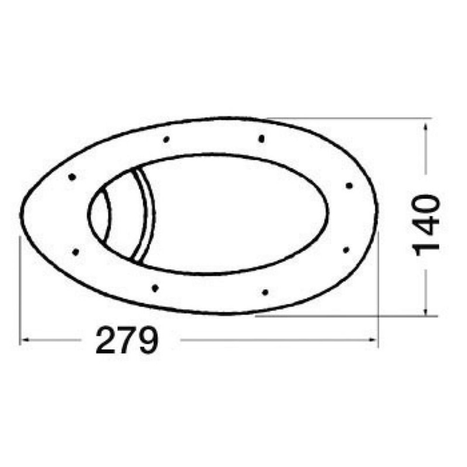 Par indbyggede projektører 12 V