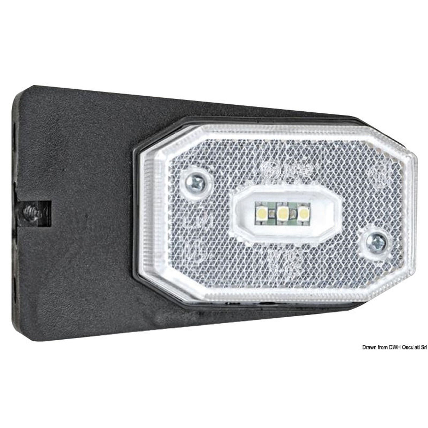 LED vit frontlykta med fäste