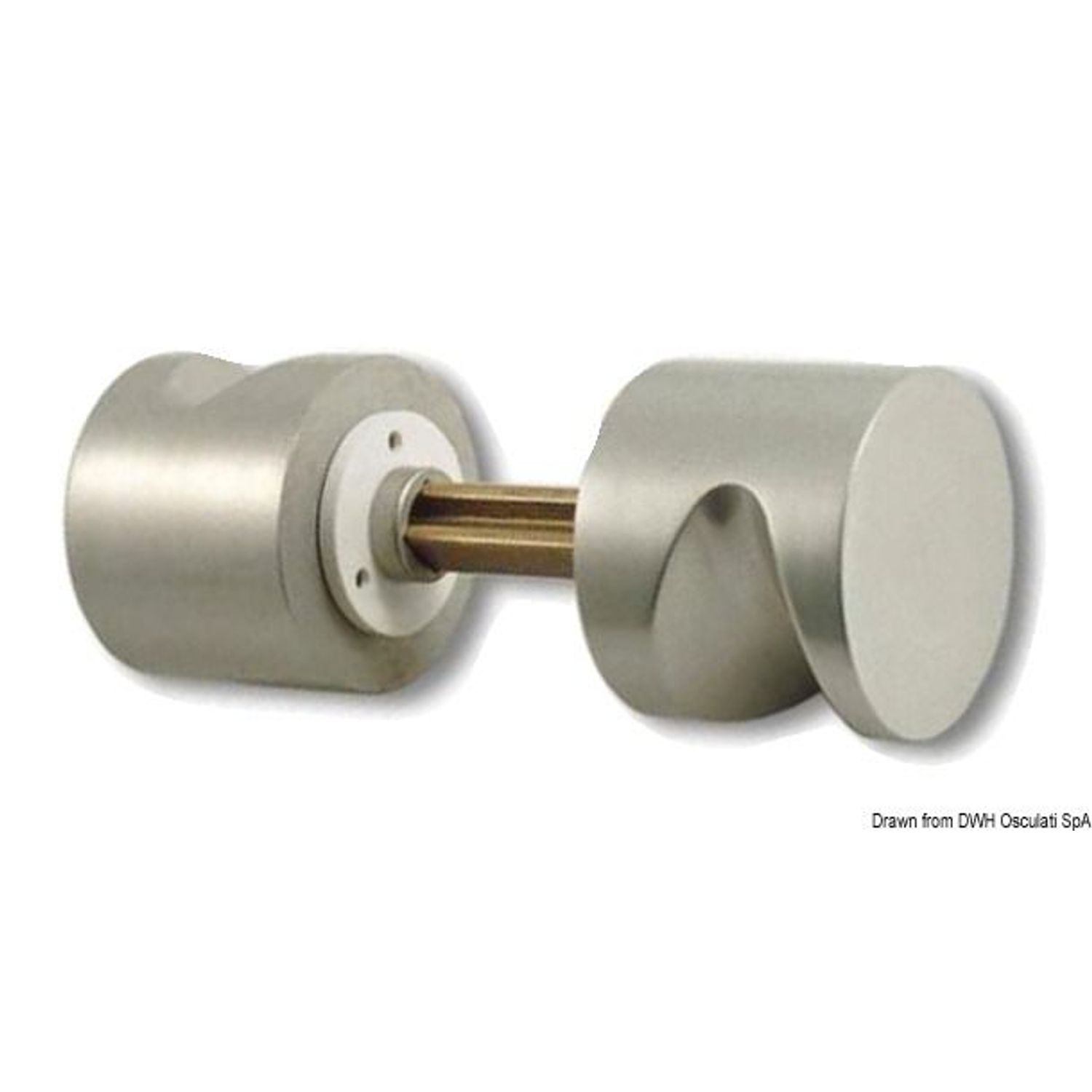 Classic Style håndtak i anodisert aluminium 40x32 mm