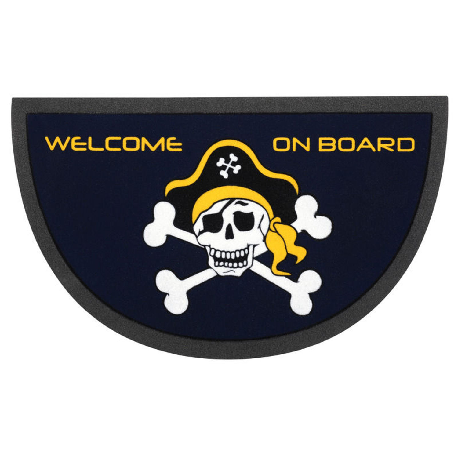 Format liukuesteellinen puoliympyrän muotoinen ovimatto 40x68 cm Pirate