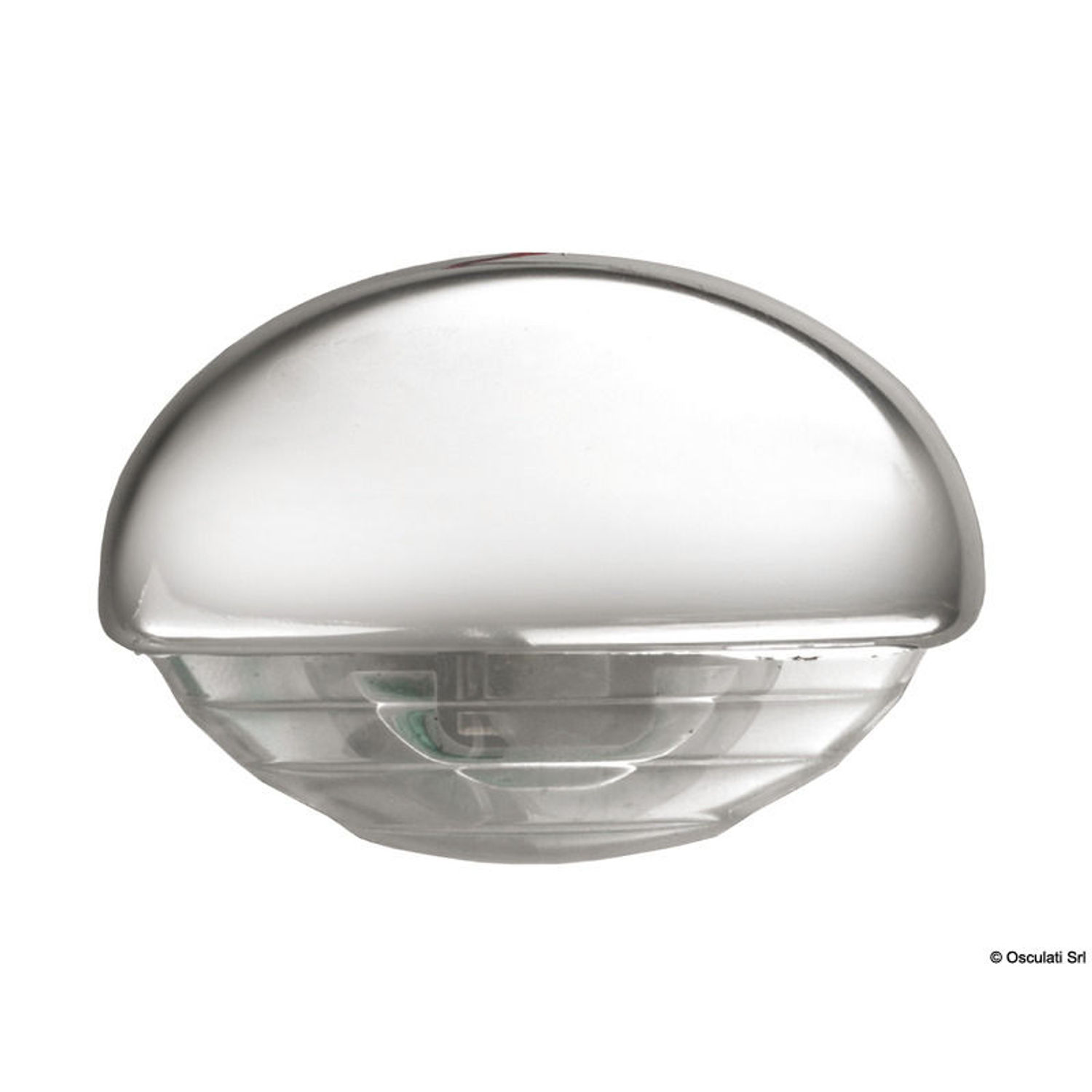 Innfelt LED-courtesylys forkrommet/hvit