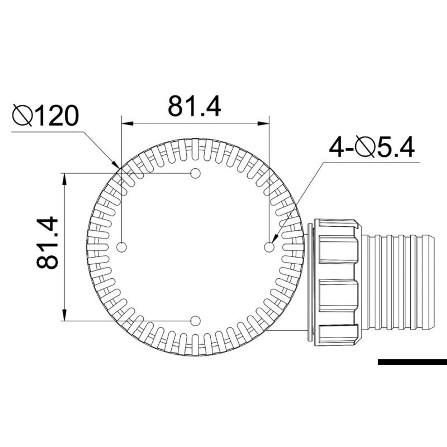 Maxi nedsenkbar lensepumpe G3700 12 V