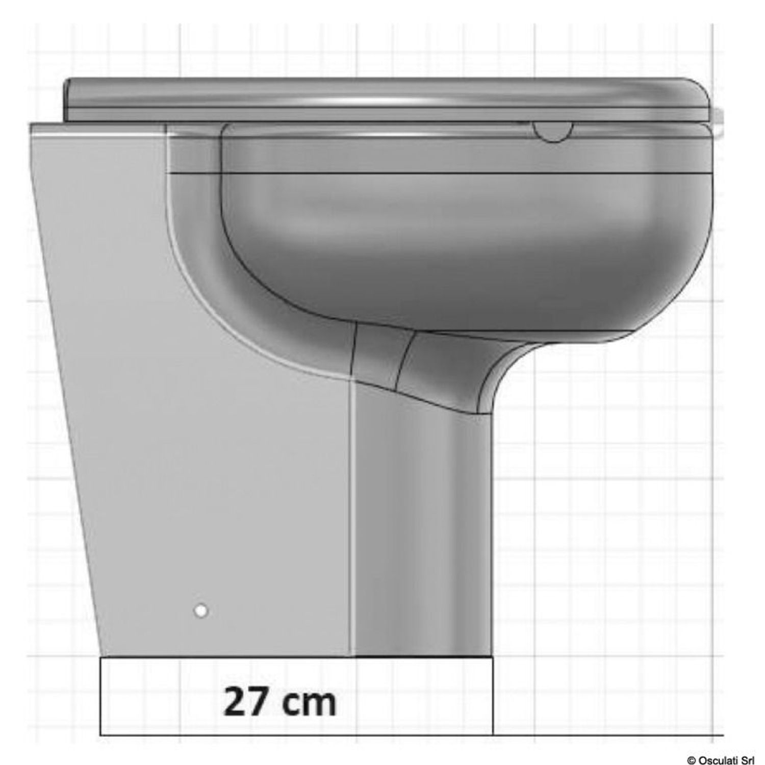 Silent Ultra Slim sähkö-WC 24 V