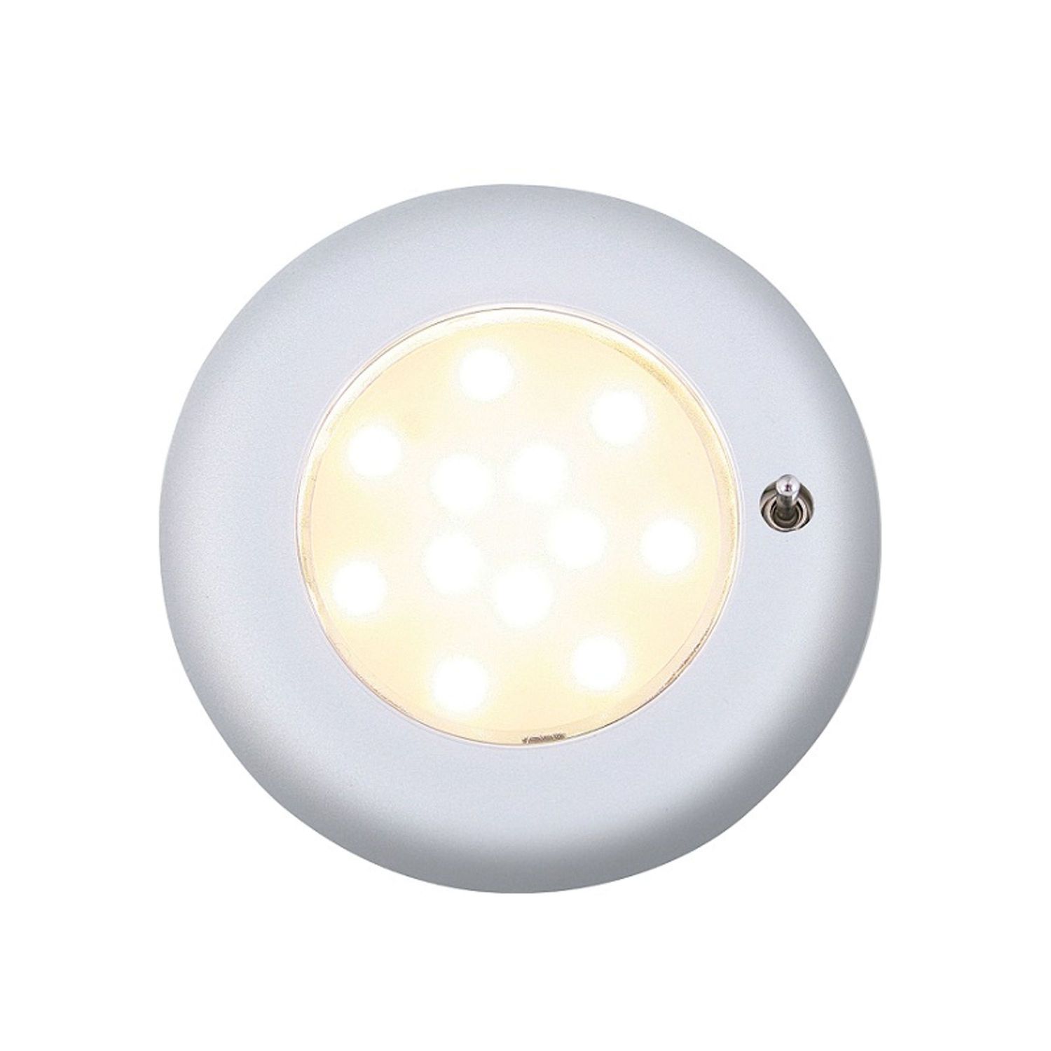 Båtsystem Nova II Downlight LED Matsølv m/Bryter