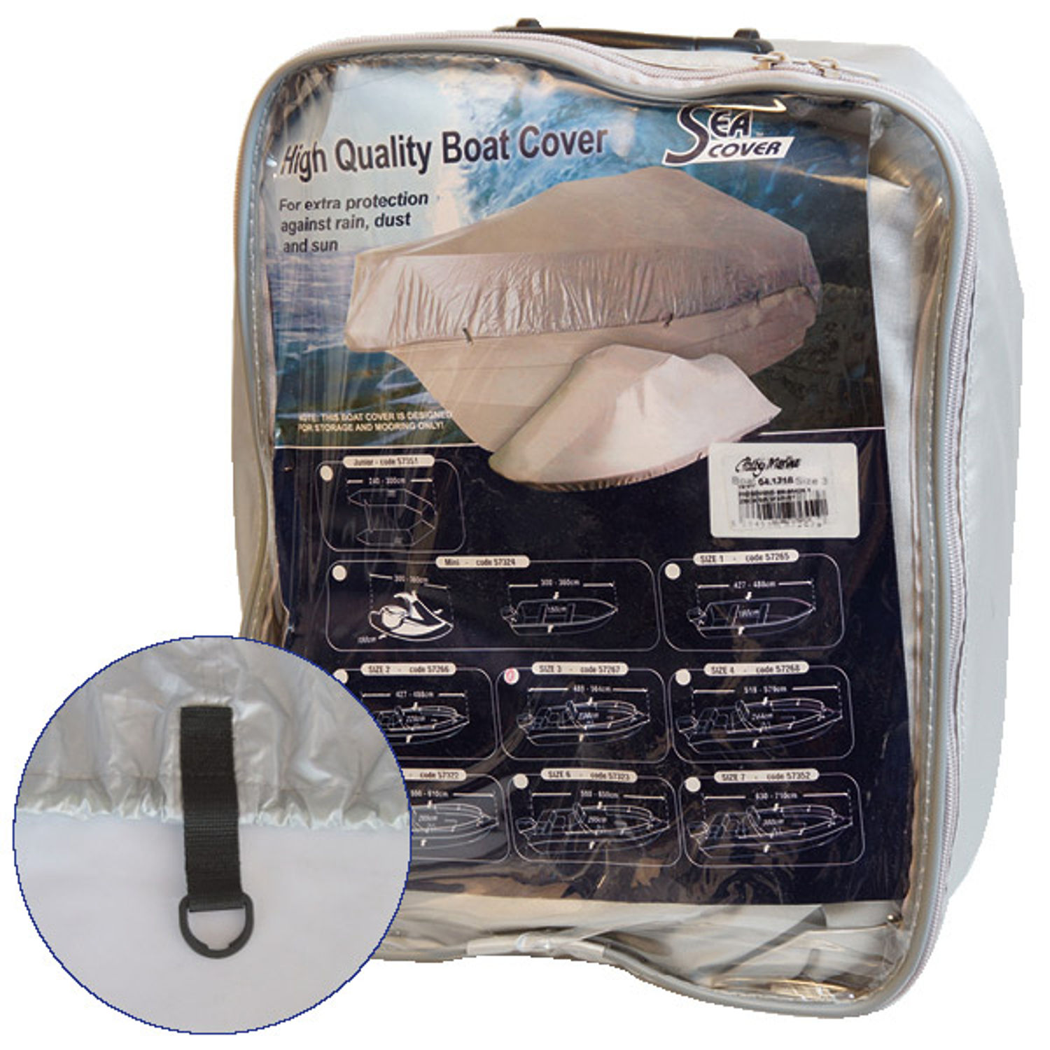 Presenning for oppblåsbar båt