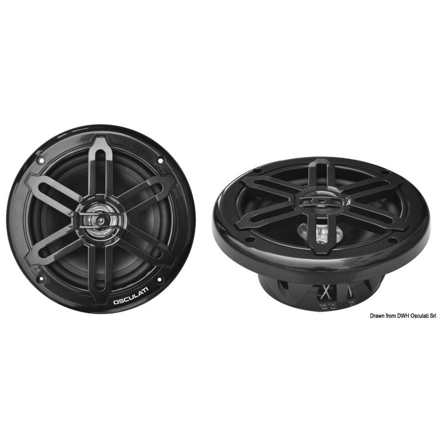 Par dobbeltkeglehøjttalere 5.25" - 2x80W - sort