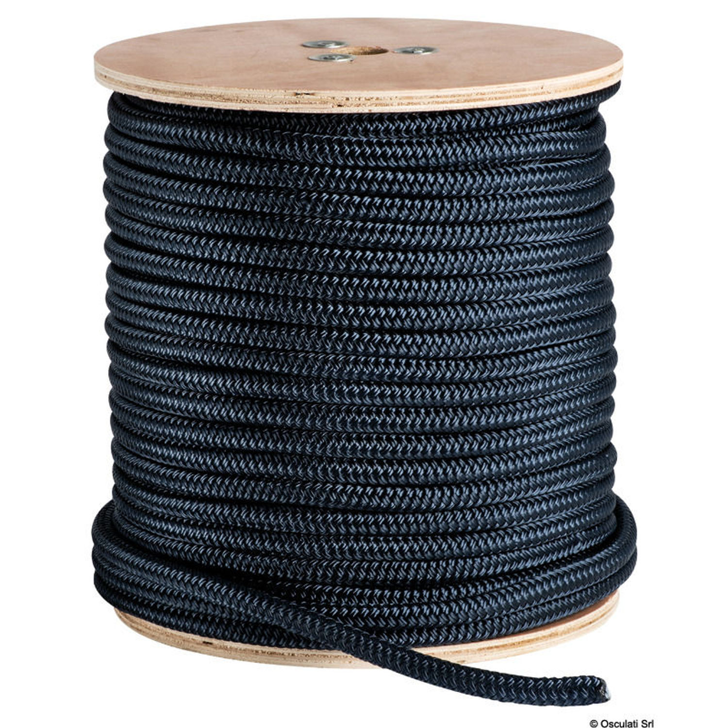 Dobbeltflettet blå 16 mm