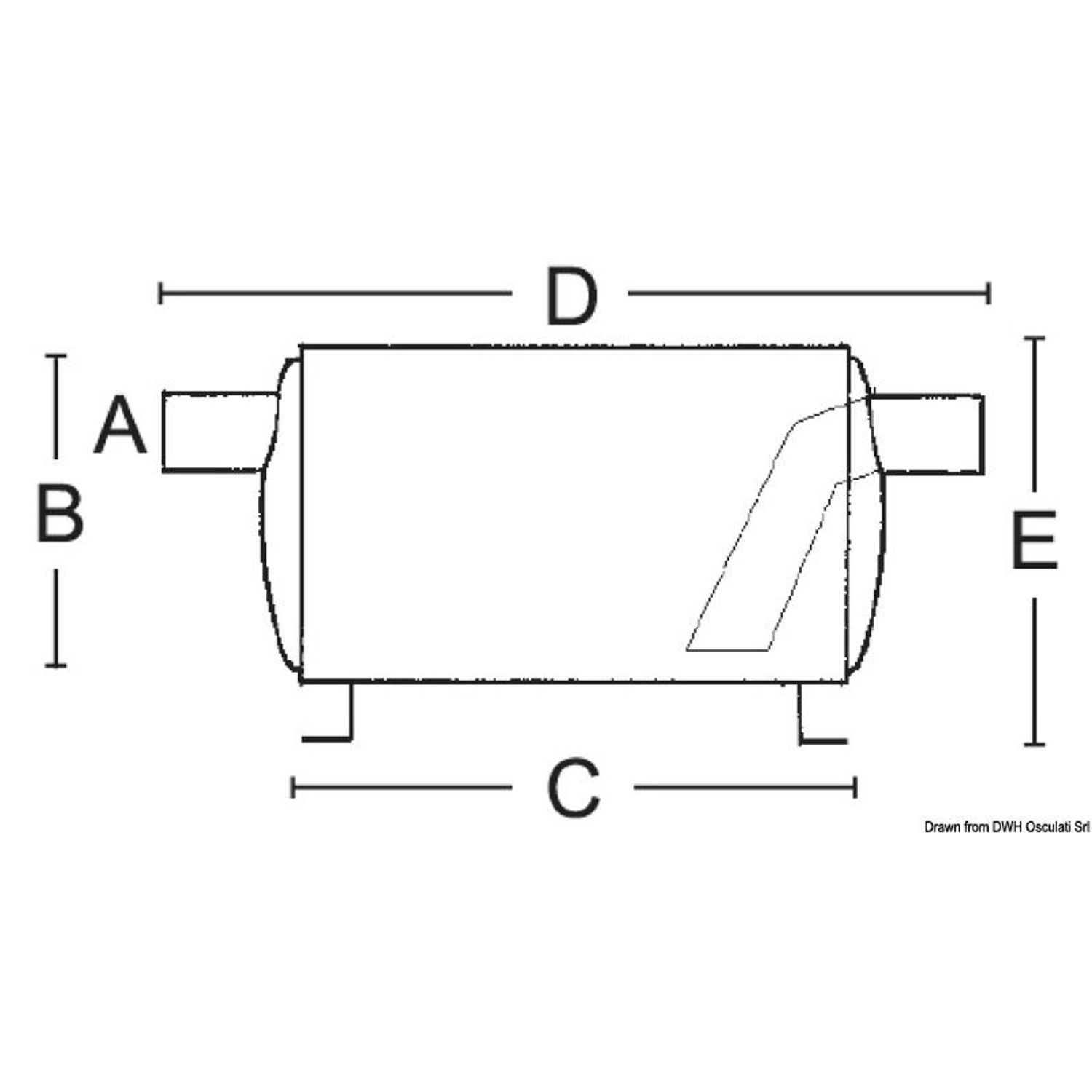 Eksoslyddemper Ø 45 mm