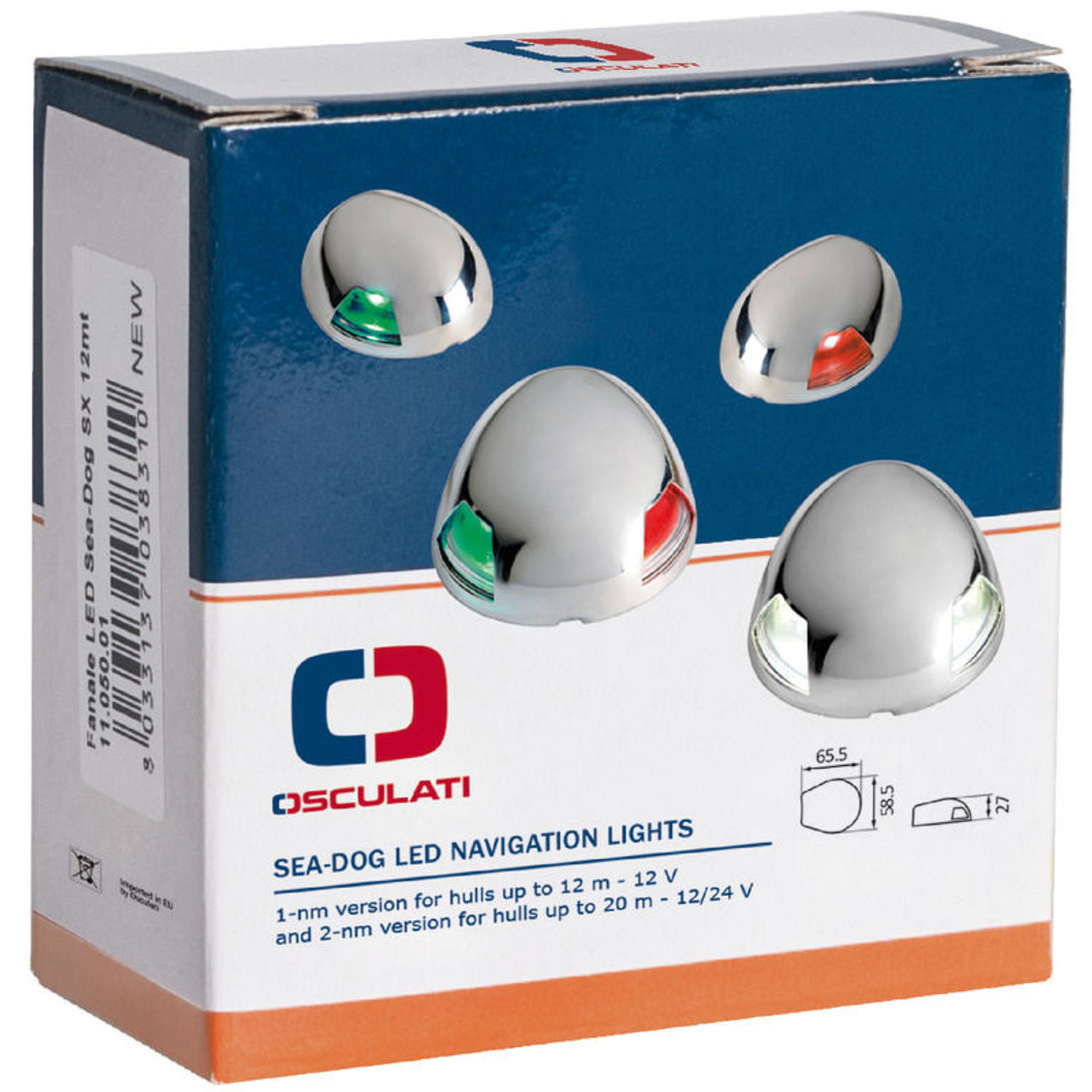 Sea-Dog LED-lanterna 225° vit 12 m