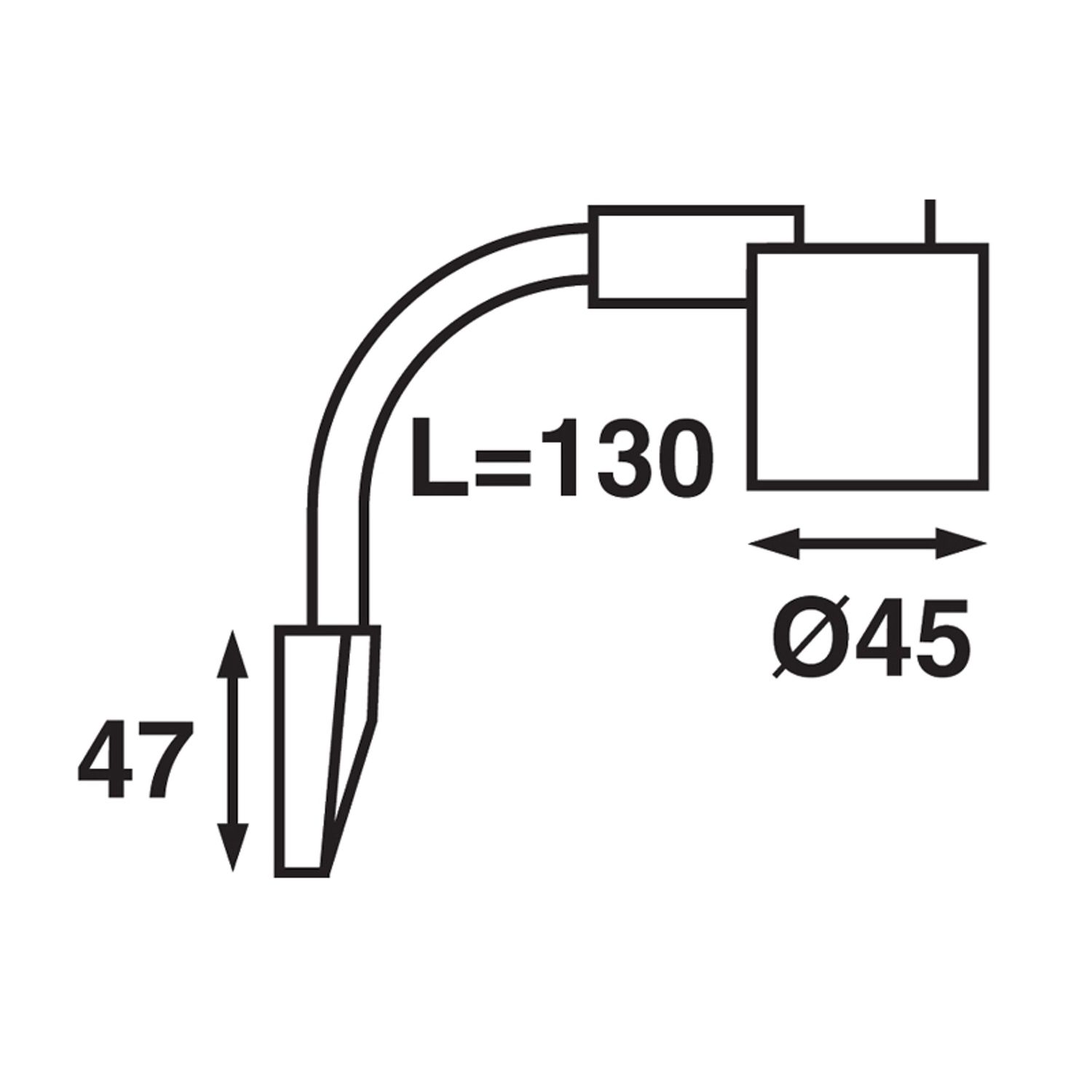 Båtsystem Kartlys Kurs MR11 SMD LED, mattsølv, 130 mm