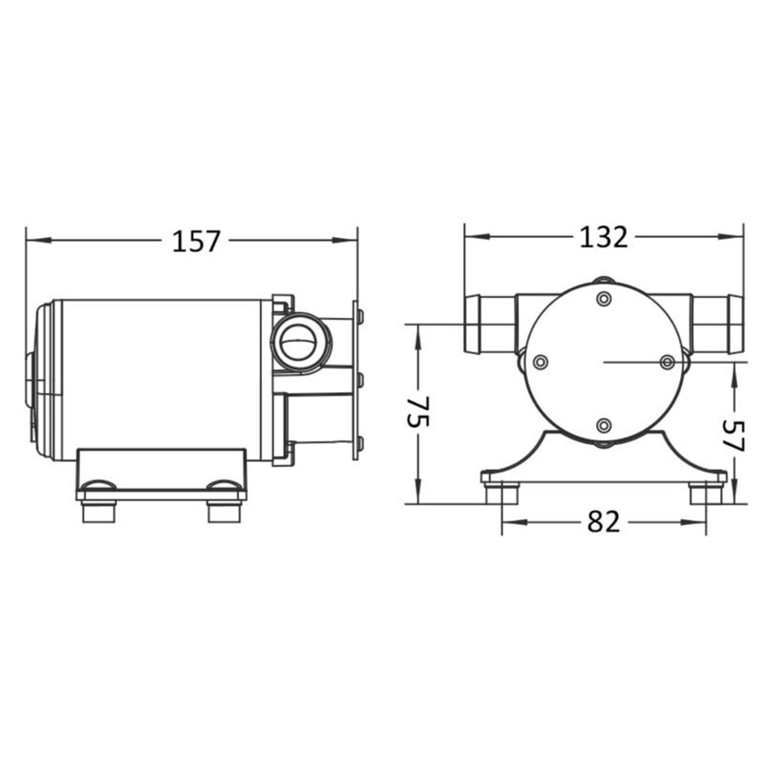 Europump itseimevä pumppu muovisella pumppupäällä 12 V