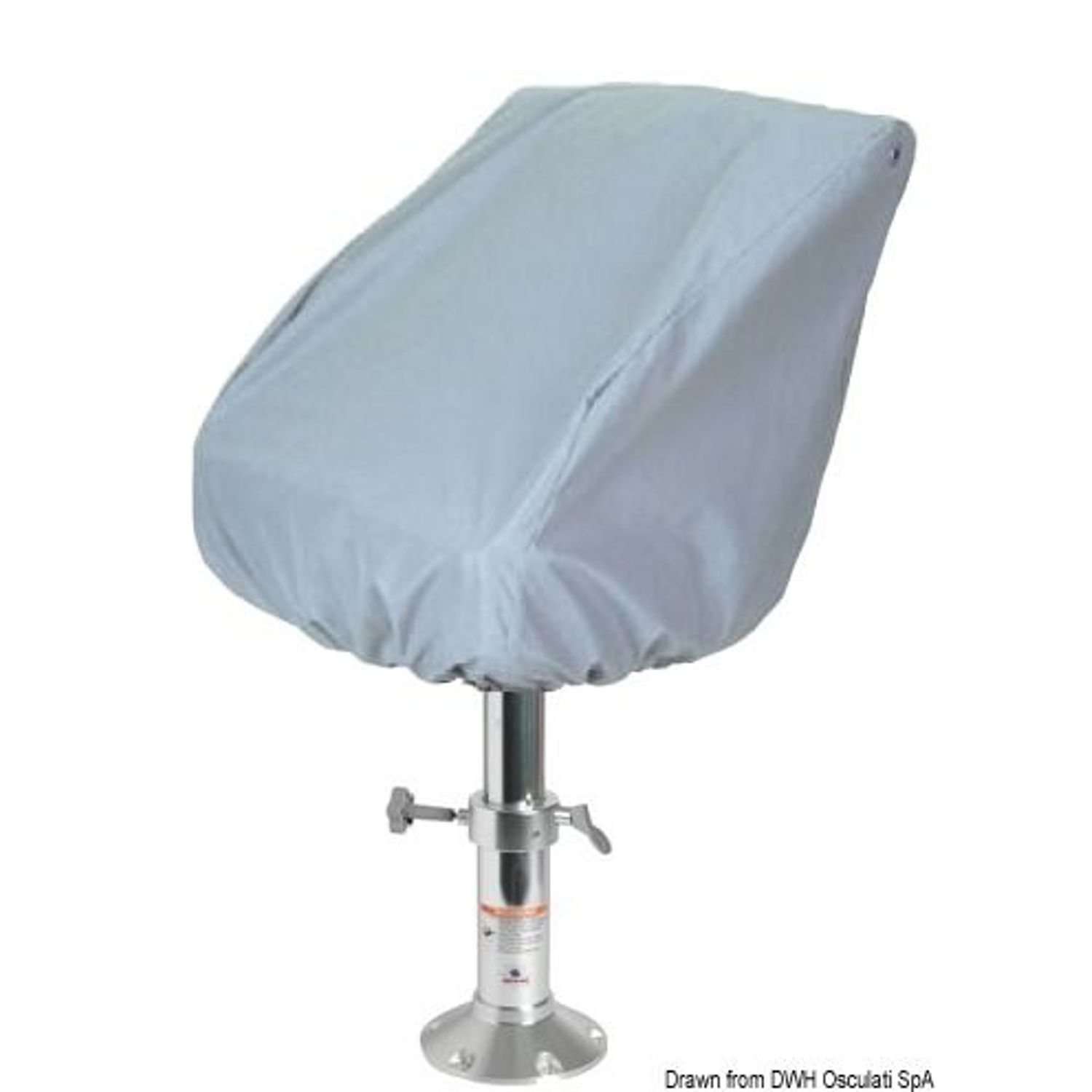 Grått stofftrekk for toseter 53x90x89cm 300D