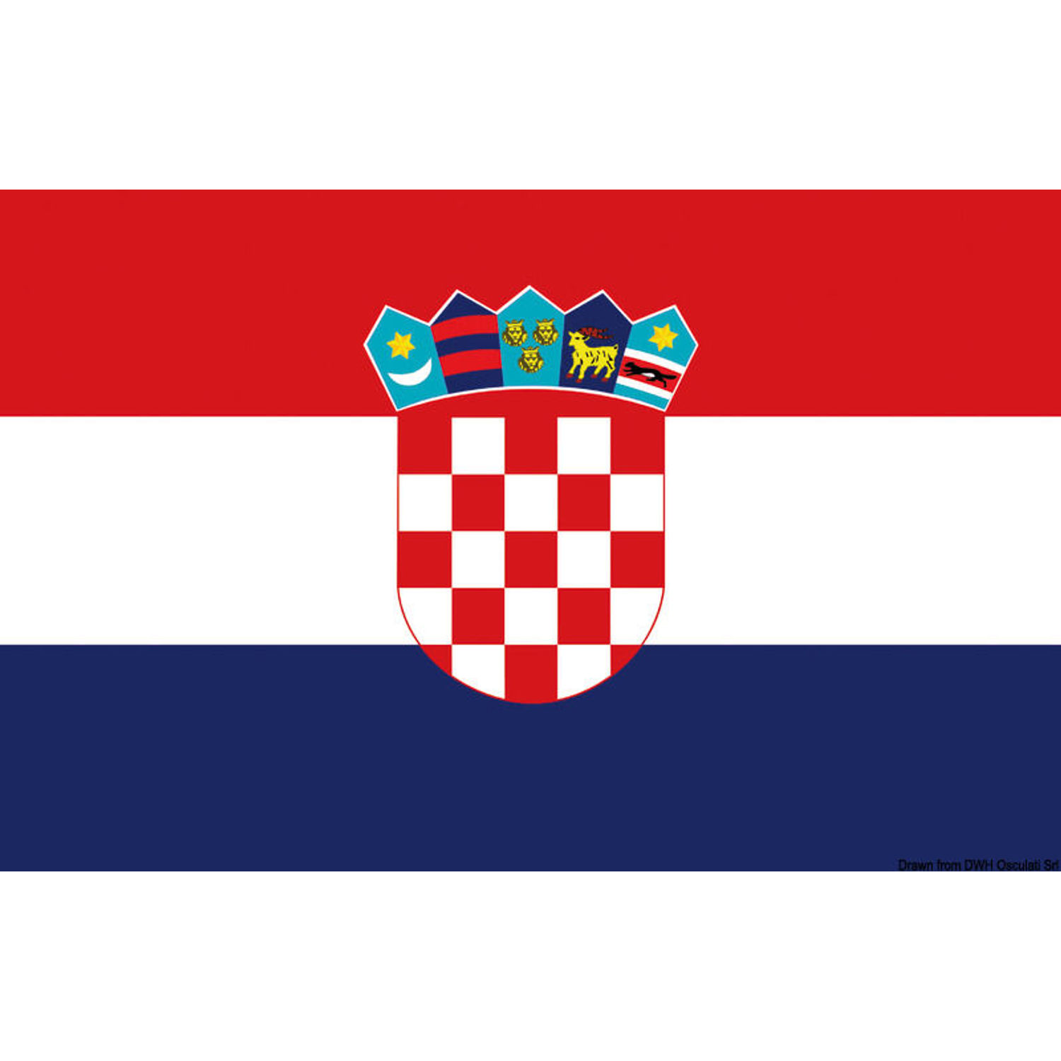 Lippu Kroatia 70 x 100 cm