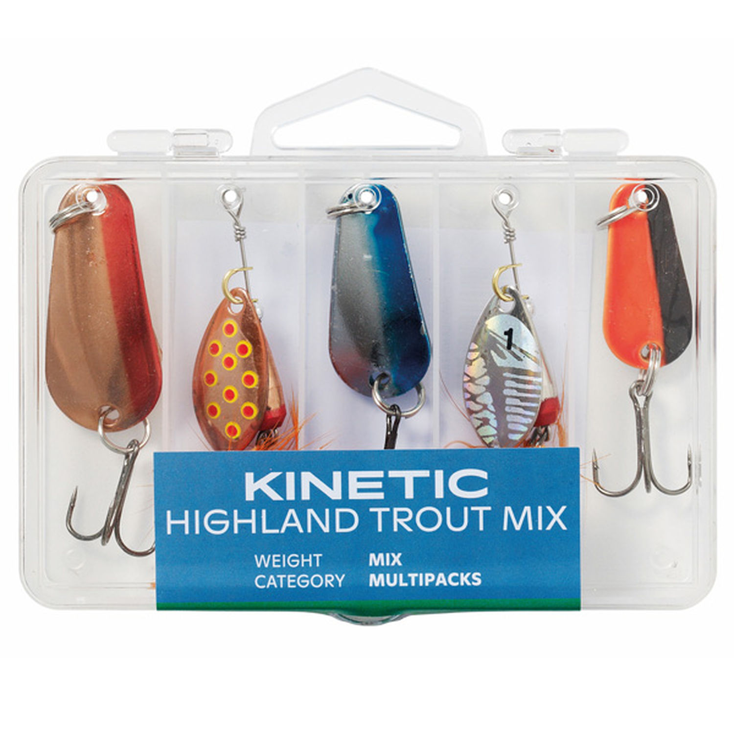 Kinetic fiskesluk Highland Trout mix 5 stk.