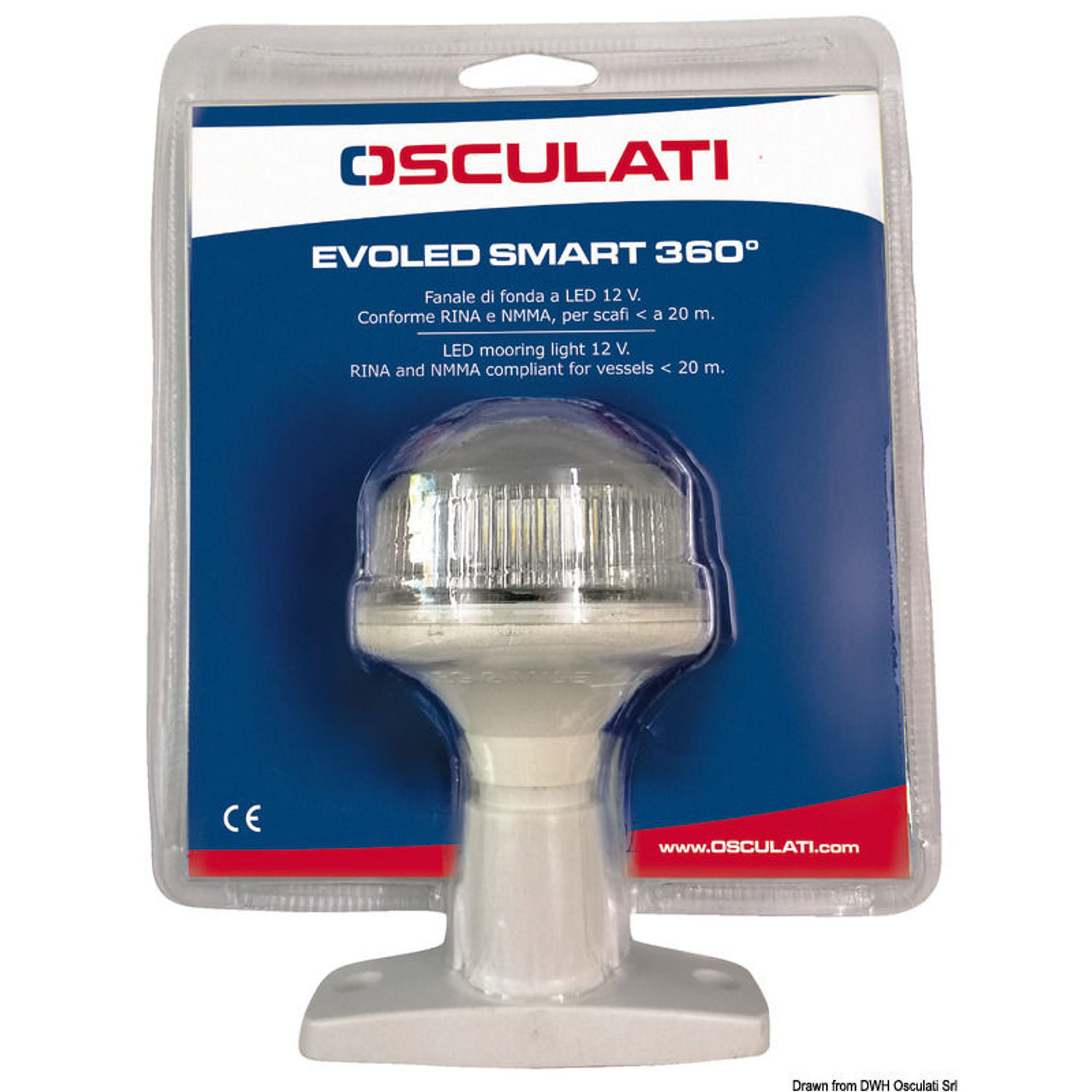 Evoled Smart 360° LED ankarlanterna 12V svart