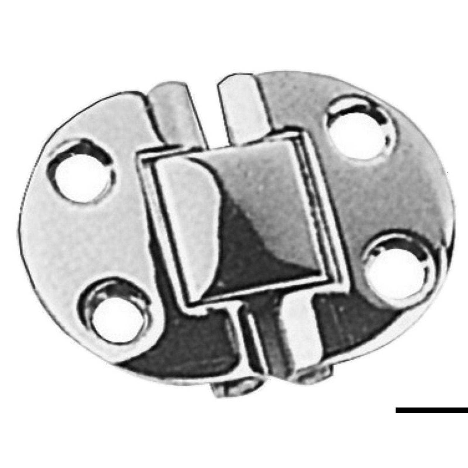 Fällbart gångjärn 76x38 mm