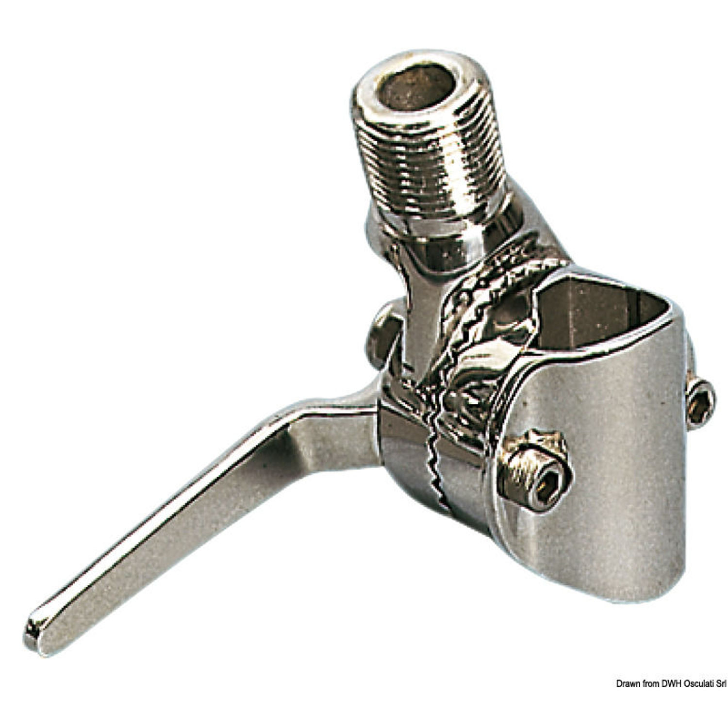 Svingbar antennefot AISI316 28/38 mm