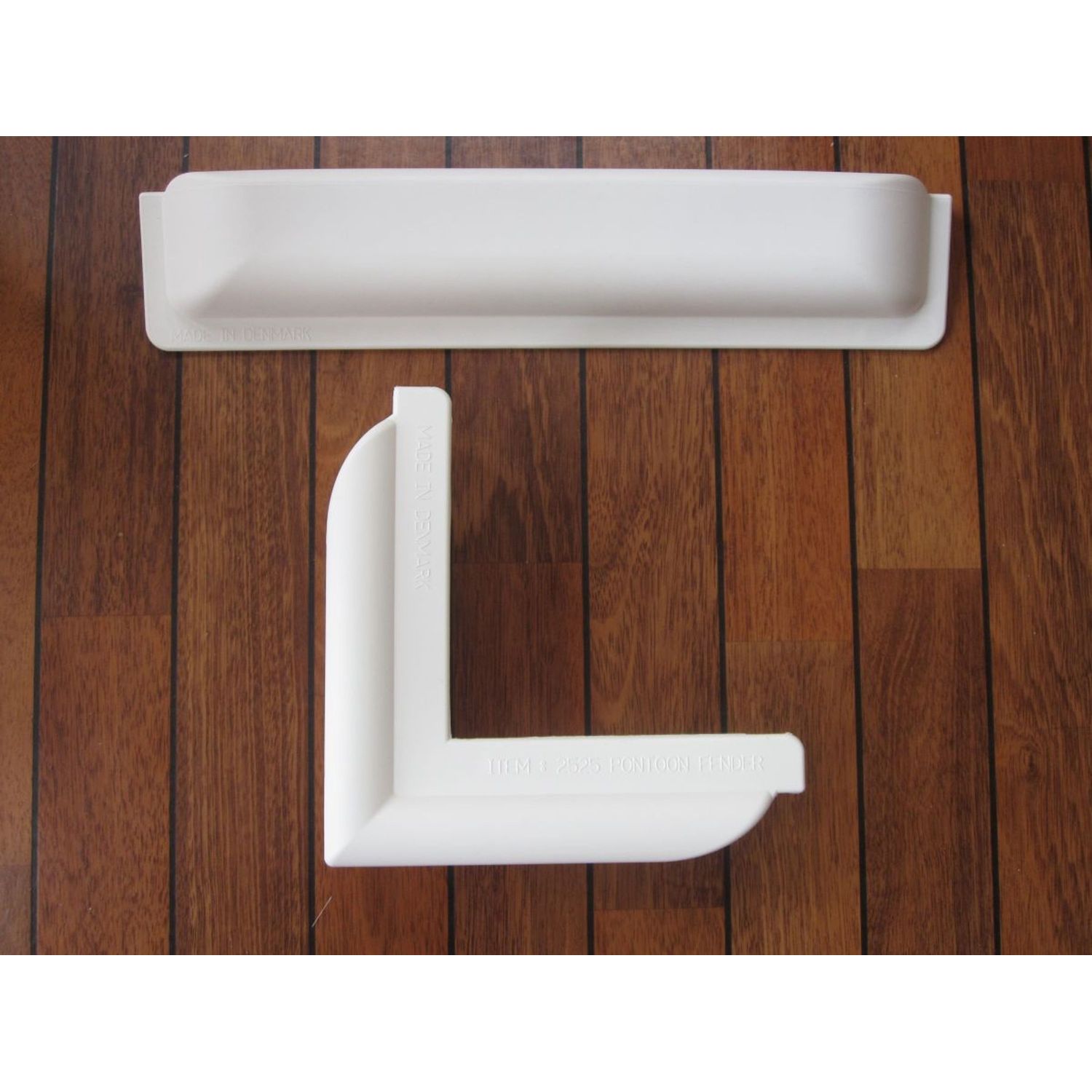 Dan-Fender Quay Fender Straight 50x10cm Hvit PVC-konstruksjon