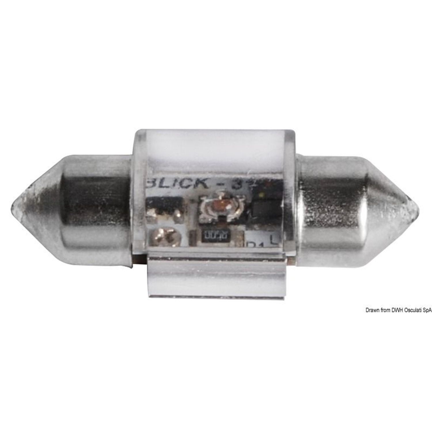 Röd LED-lampa