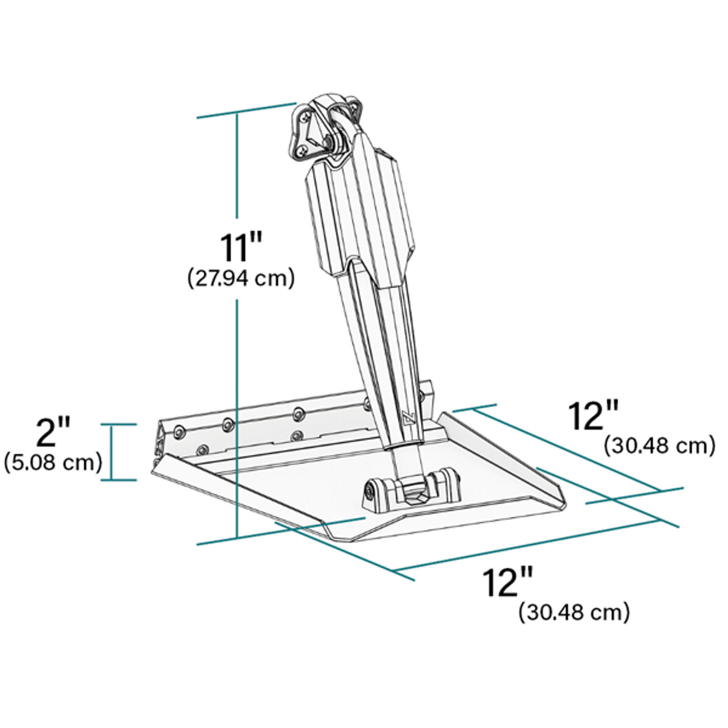 Lenco 12""x12"" Edge Mount trimplanssats med Pro Control Auto