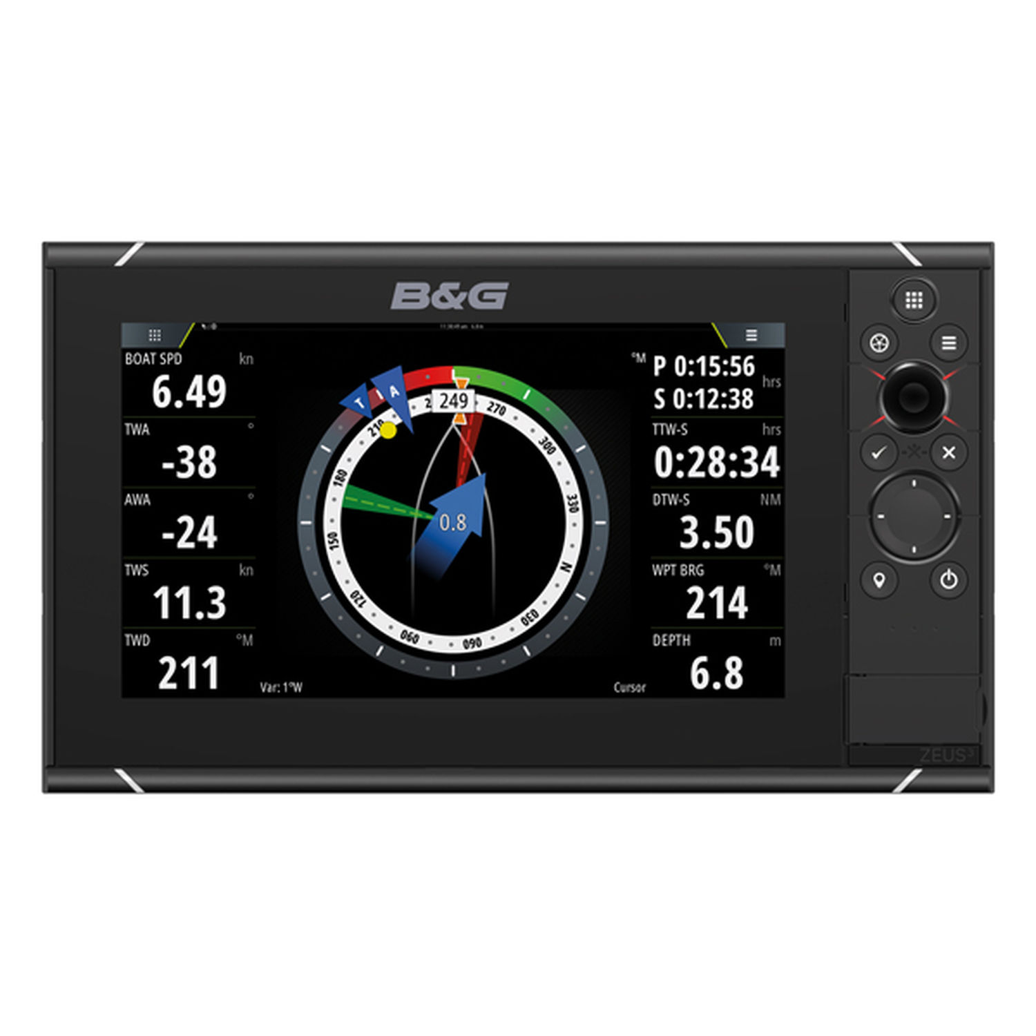 B&g zeus3s 9-tommers kartplotter