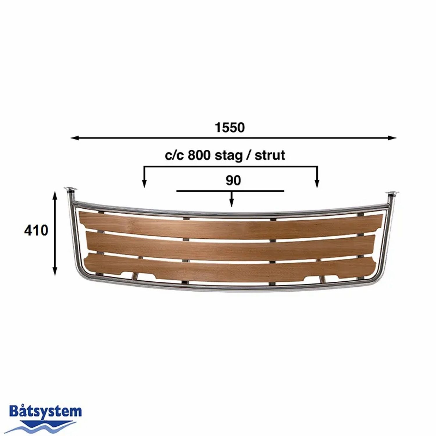 Båtsystem Badeplattform Seilbåt 35-SERIE 155X41 CM