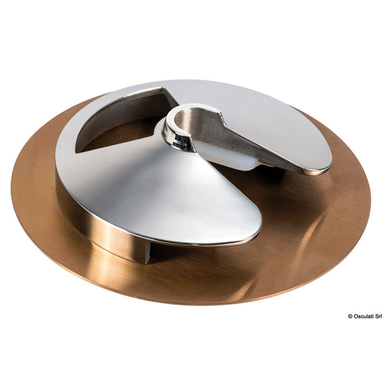 Glasholder i rustfrit stål med bronzefinish