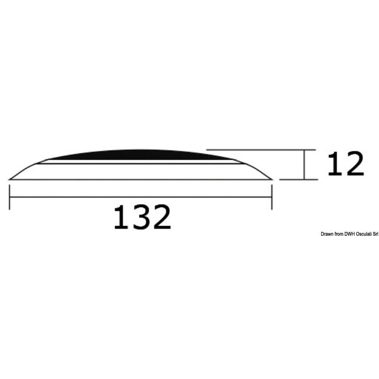 Taklampe med 9 hvite LED