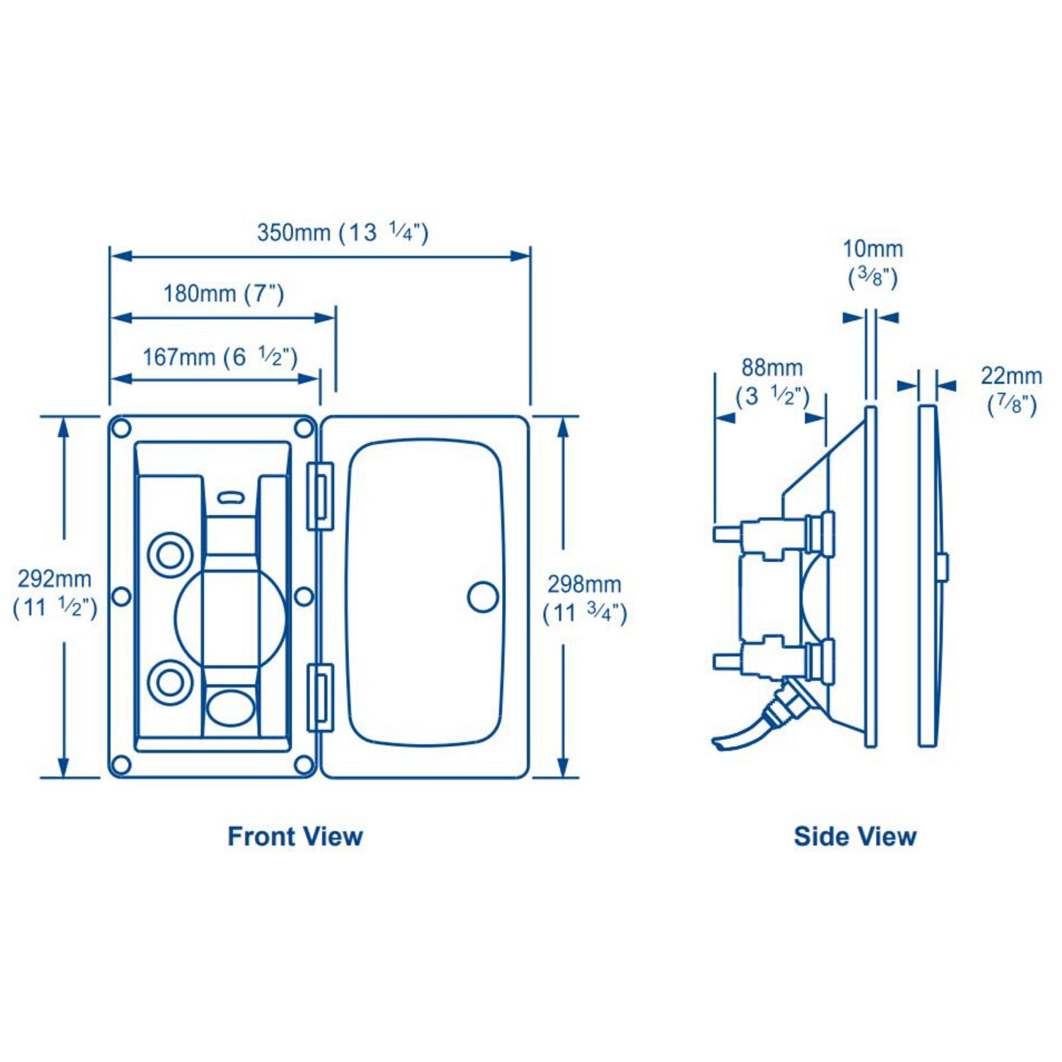 Whale Elegance Dusj Varmt/kaldt vann Innfelt, uten dør