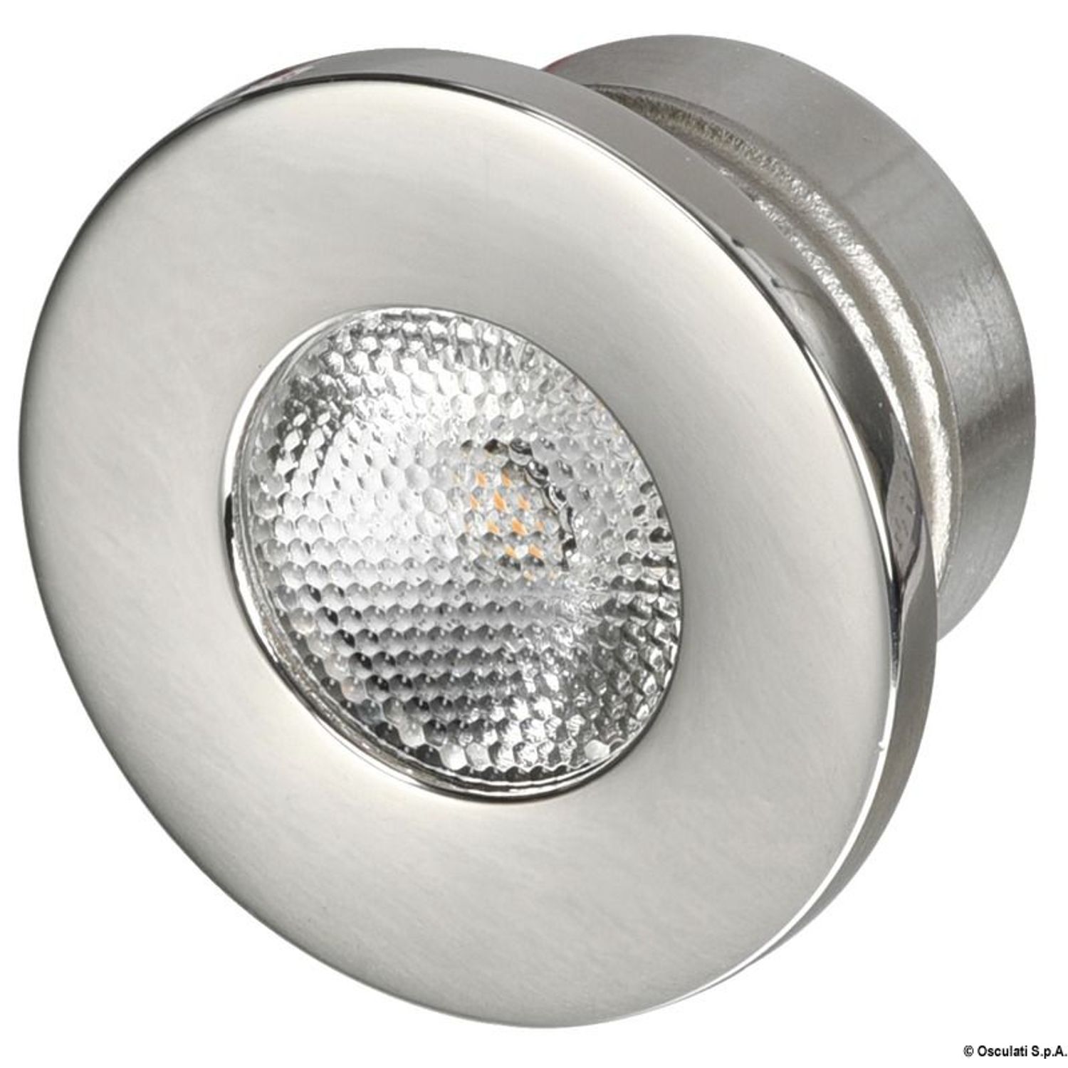 Infälld LED-instegsbelysning 12/24W 3W blå