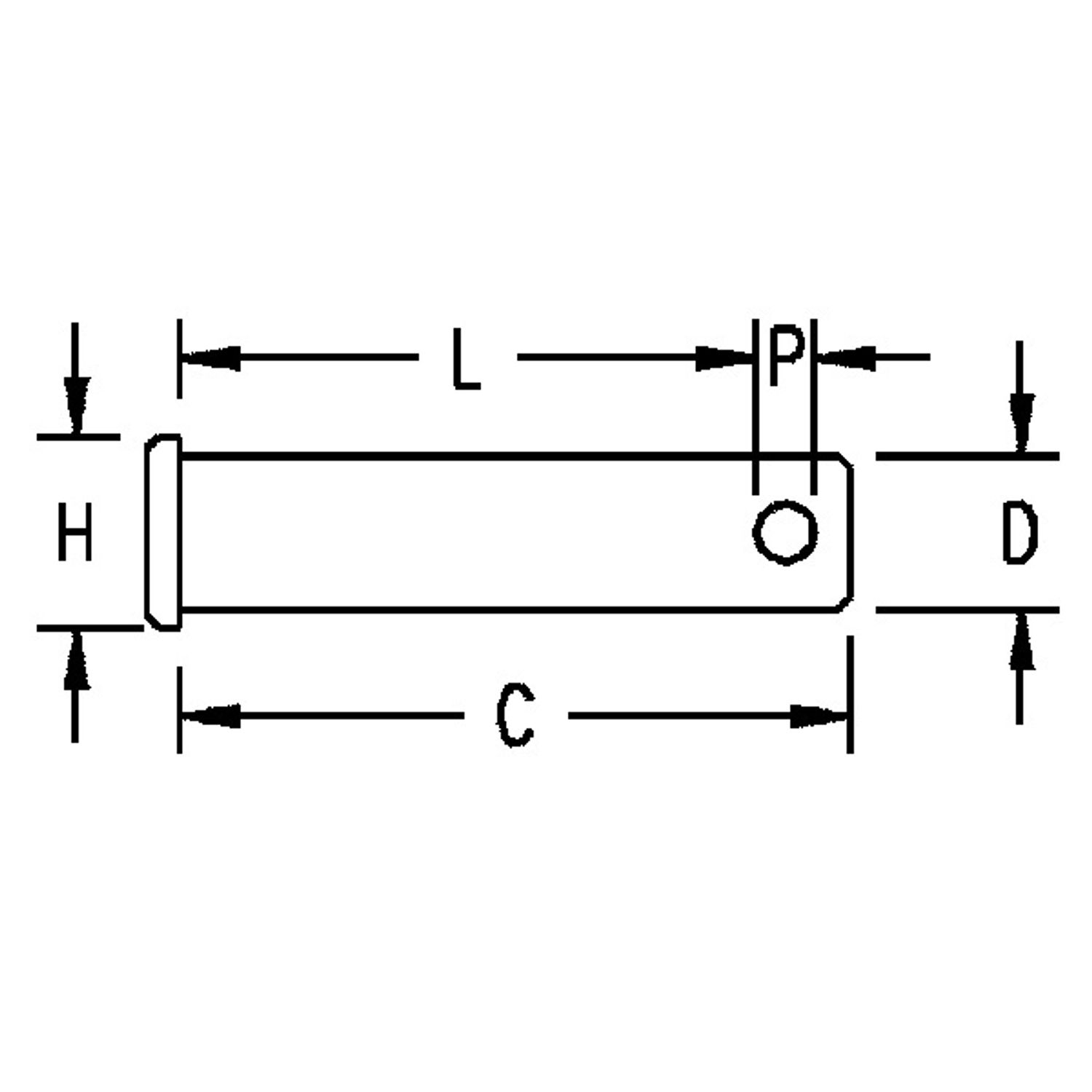 Ronstan-riggbolt 12,7 (1/2)x32 (11/4)