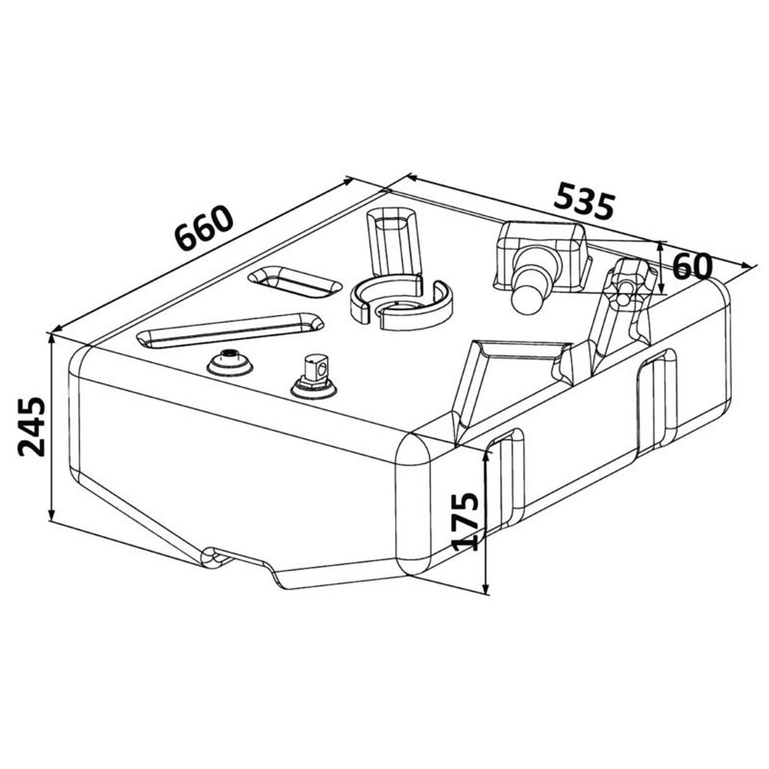 PE-tank 62 l