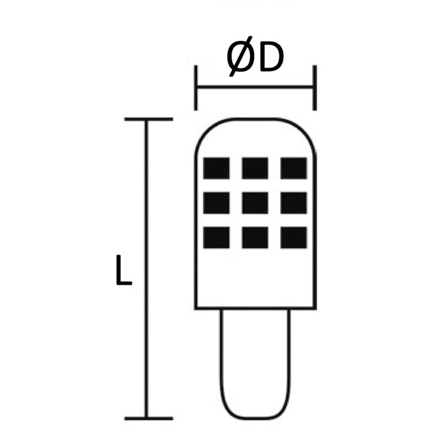 LED SMD-lampa 12/24 V, motsvarar 28 W