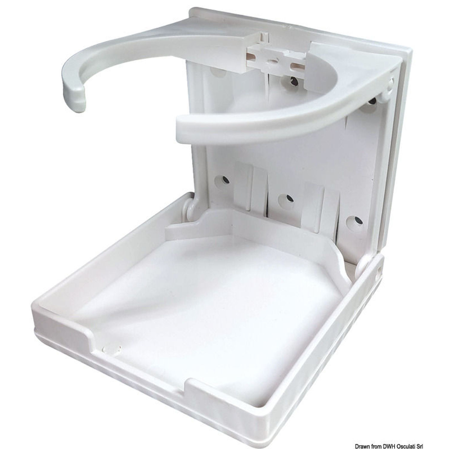 Sammenleggbar koppholder i plast 100x95 mm