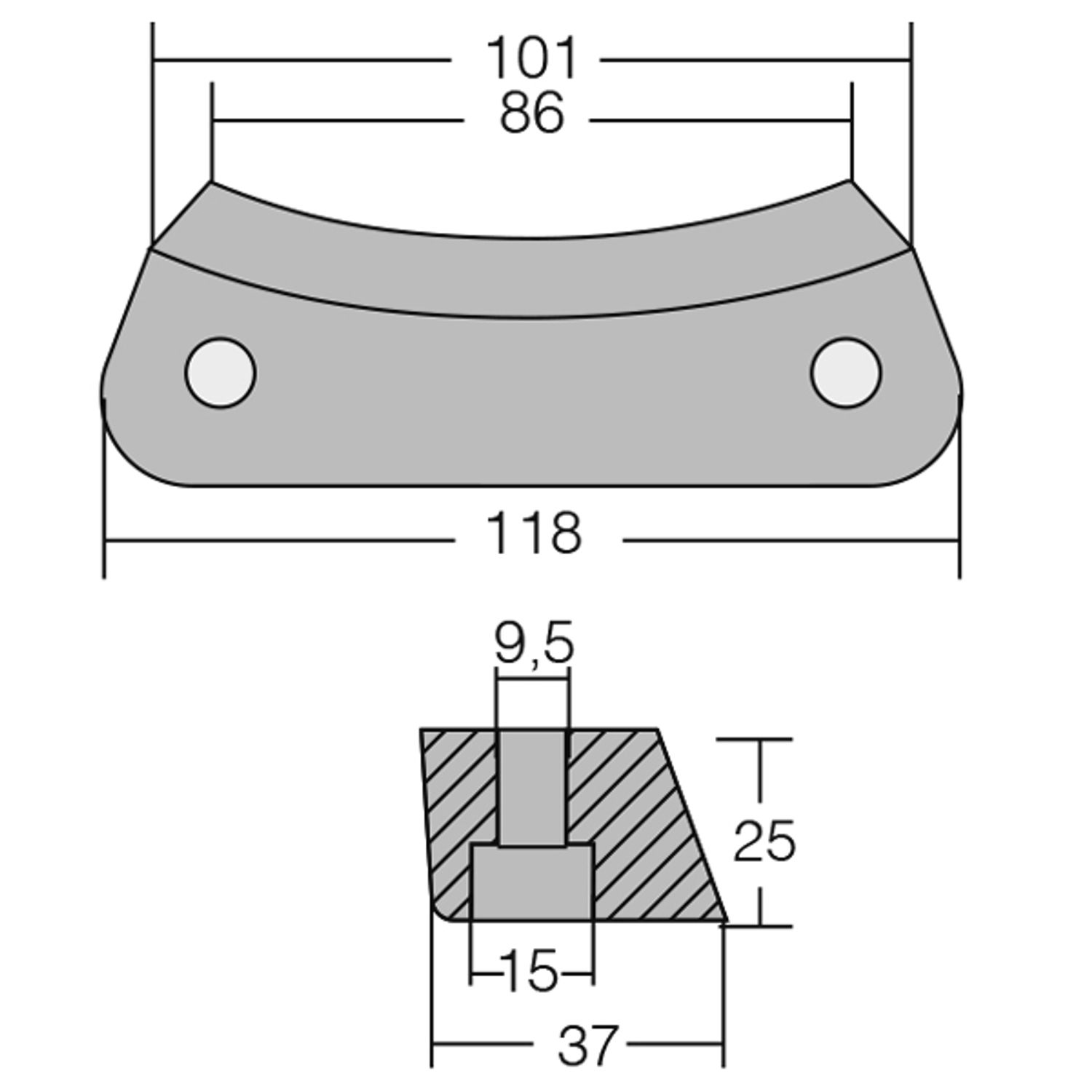 1852 Drevzink for Volvo DPH, DPR 3588745