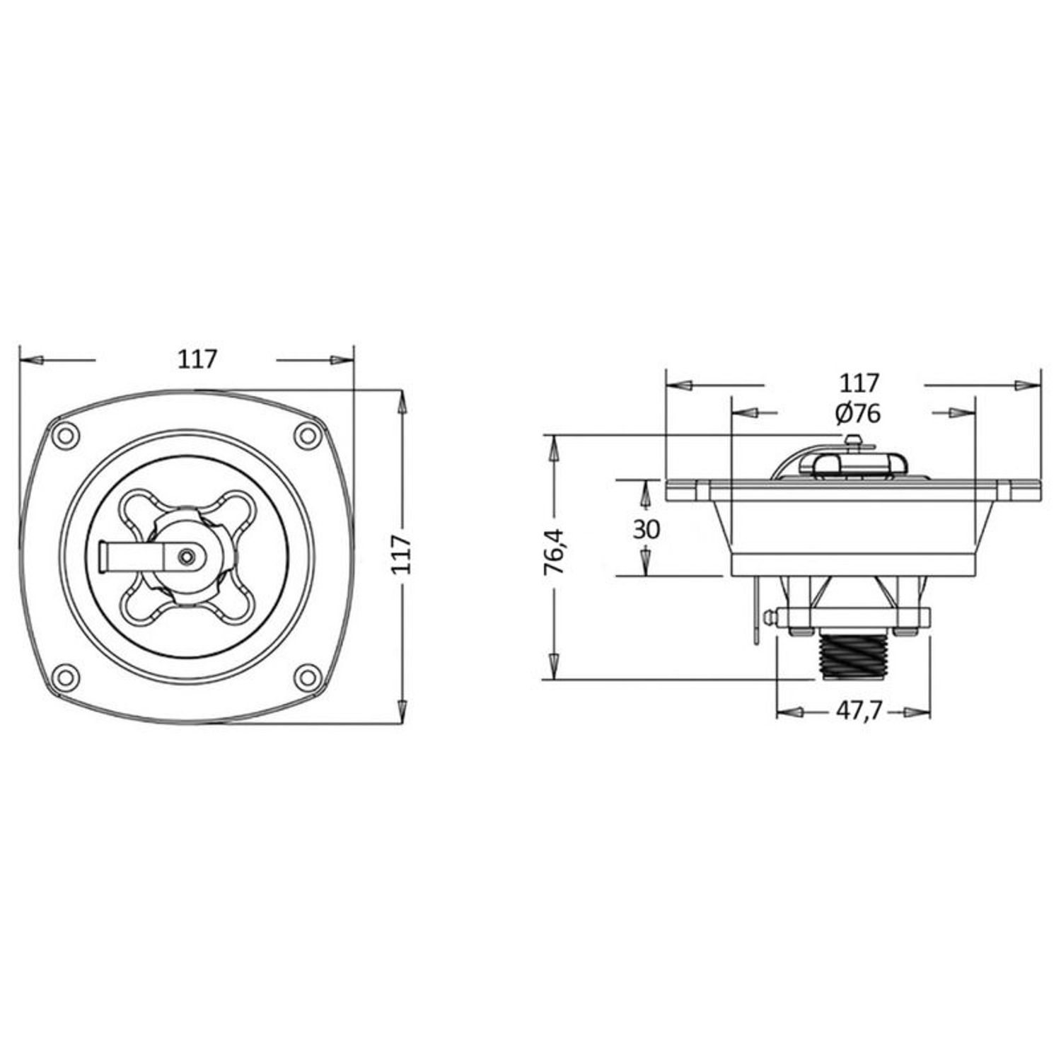 Bryggevandindtag og trykregulator
